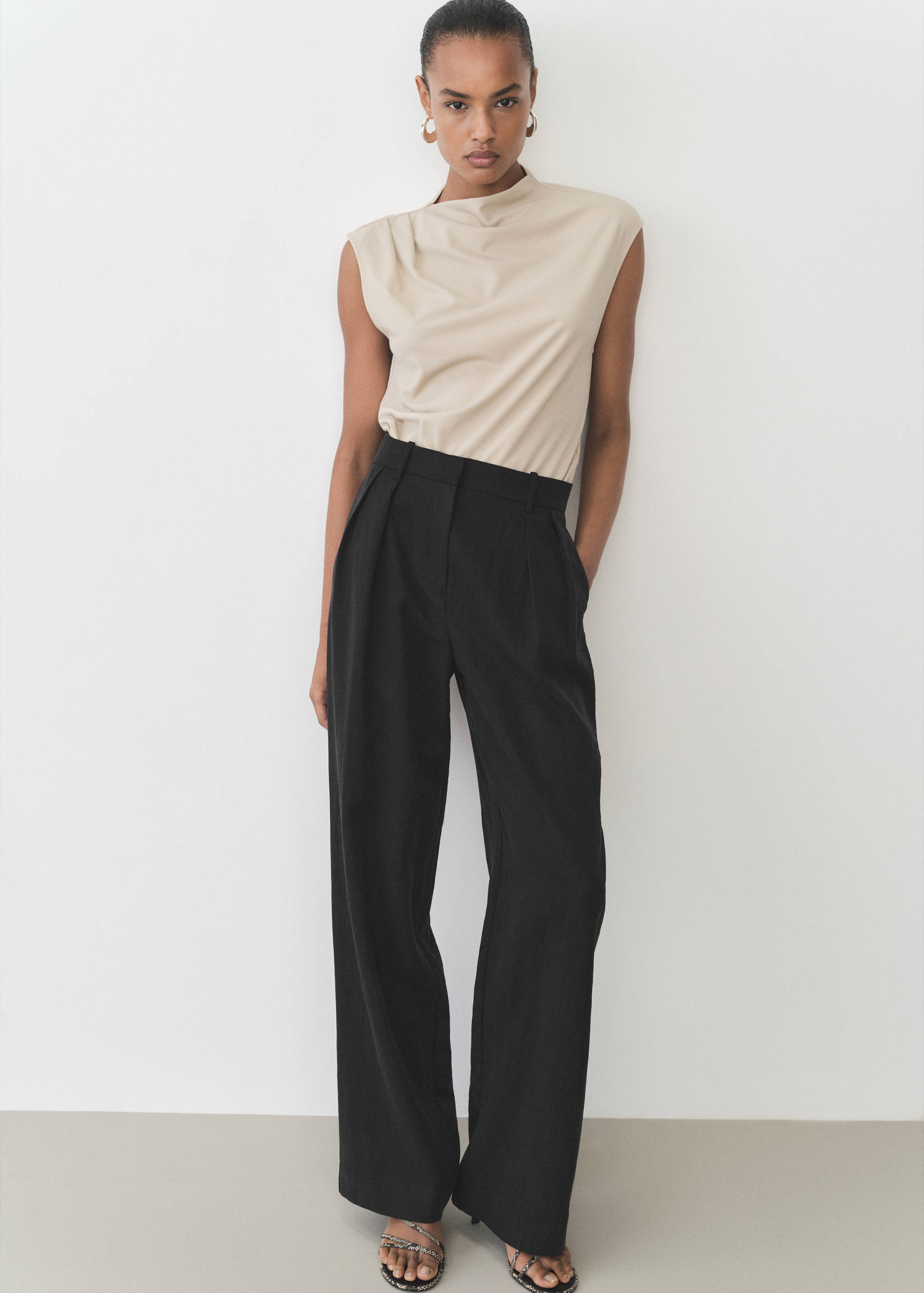 Straight pants suit lyocell - Details of the article 2