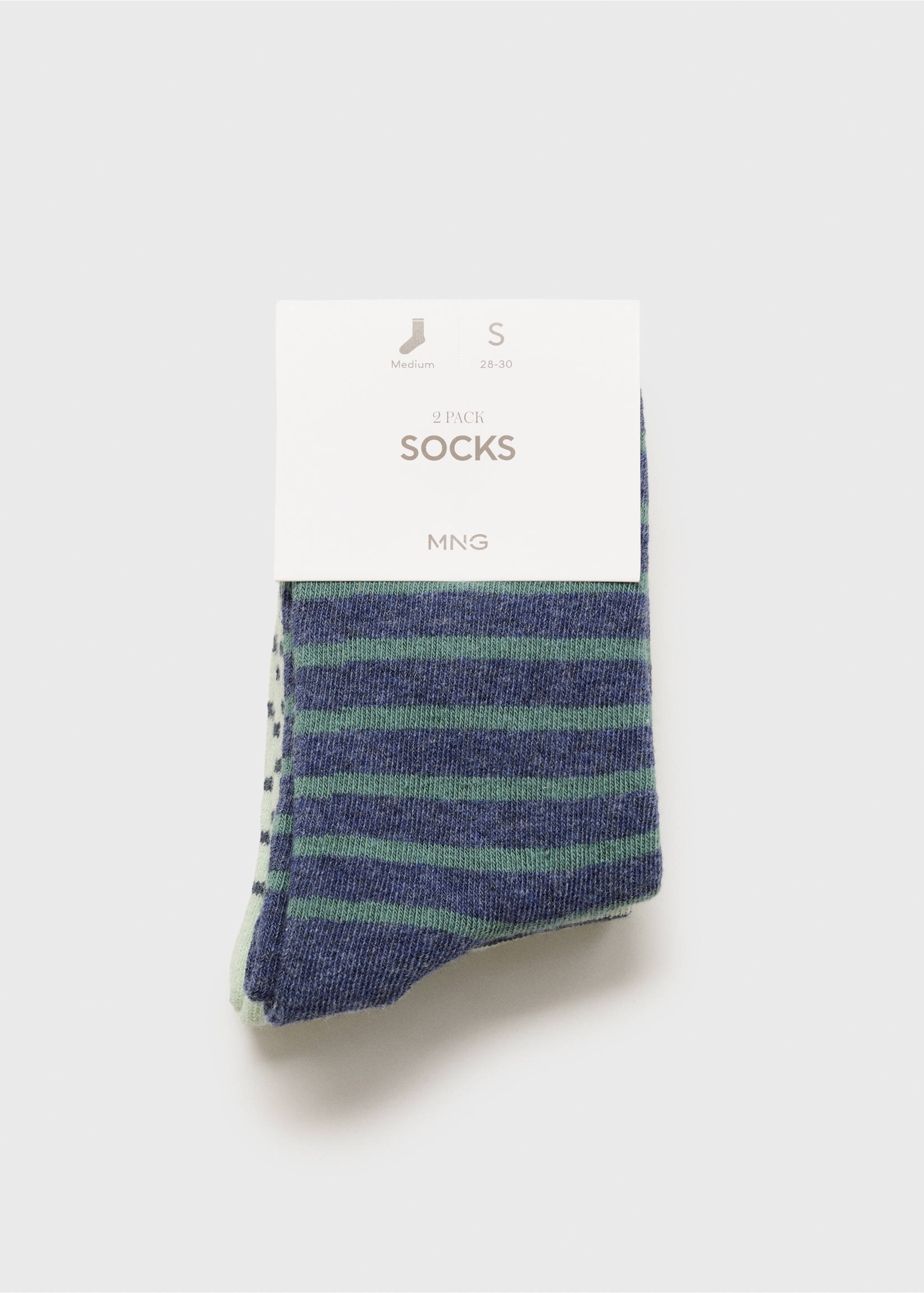 Pack 2 calcetines combinados - Detalle del artículo 0, Azul marino oscuro. Ref: 87096346-00.