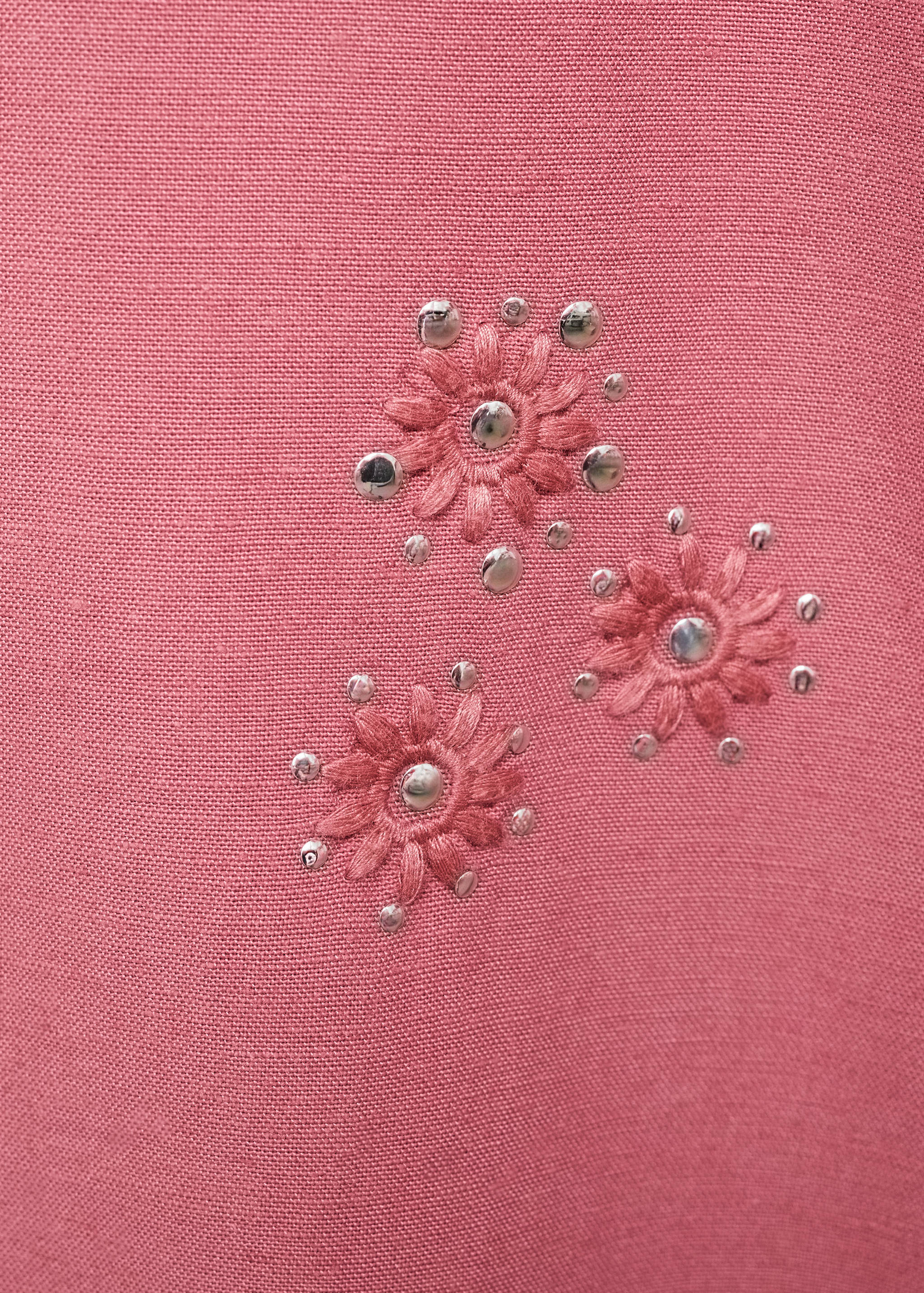 Pantalon style jupe-culotte broderie - Détail de l'article 0