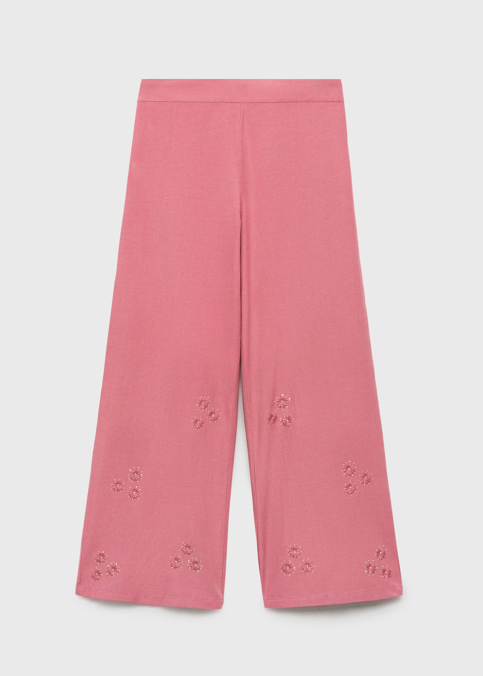 Pantalon style jupe-culotte broderie - Article sans modèle