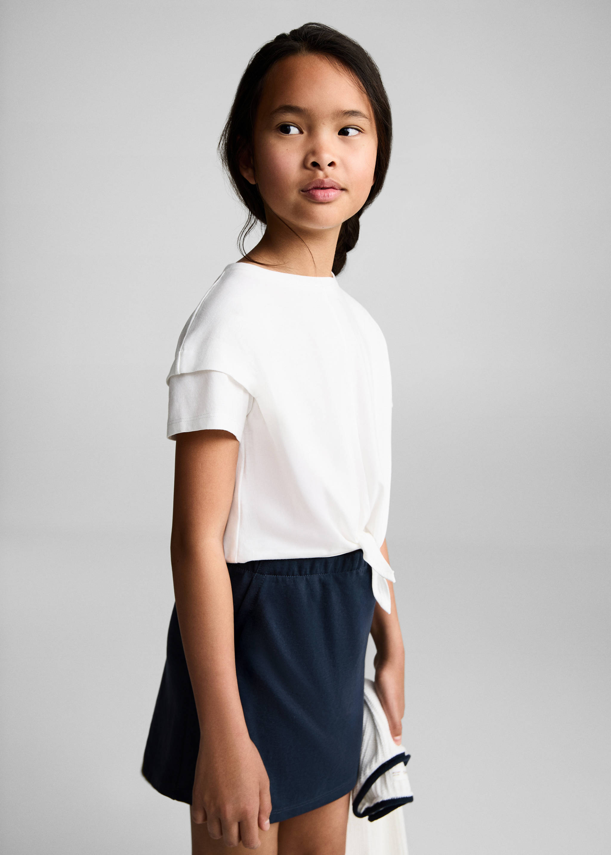 Ζιπ κιλότ βαμβακερό - Μεσαίο πλάνο