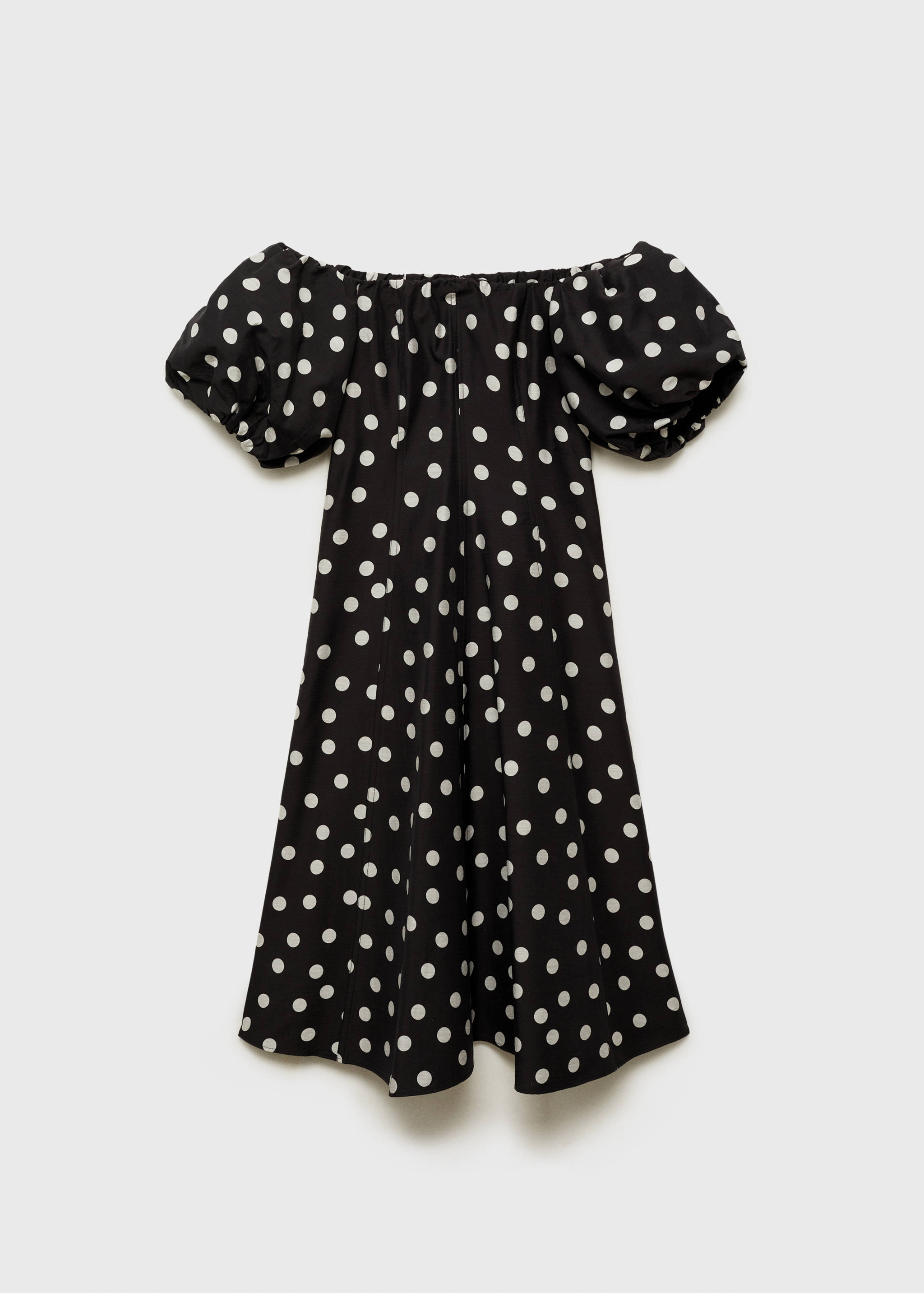Strapless polka-dot dress - Article without model