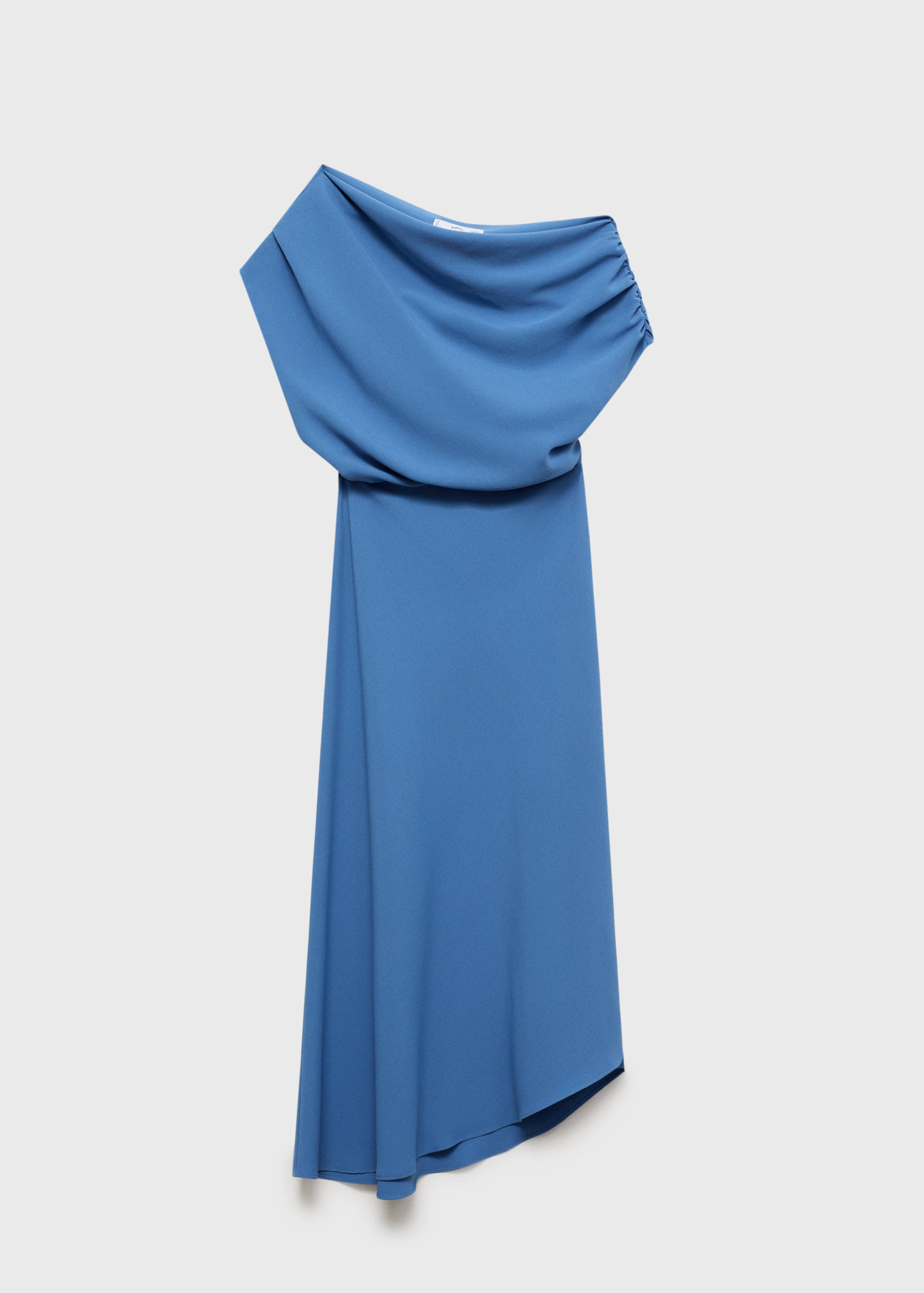 Asymmetrical-neck midi-dress - Article without model