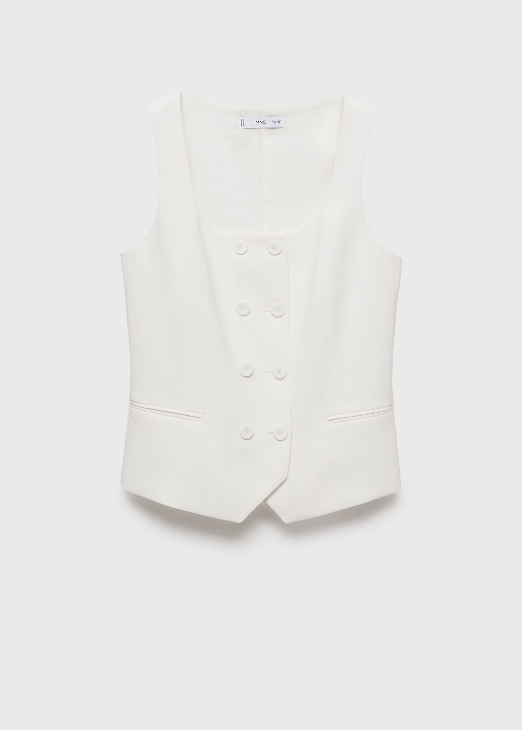Double-breasted suit waistcoat - Article without model