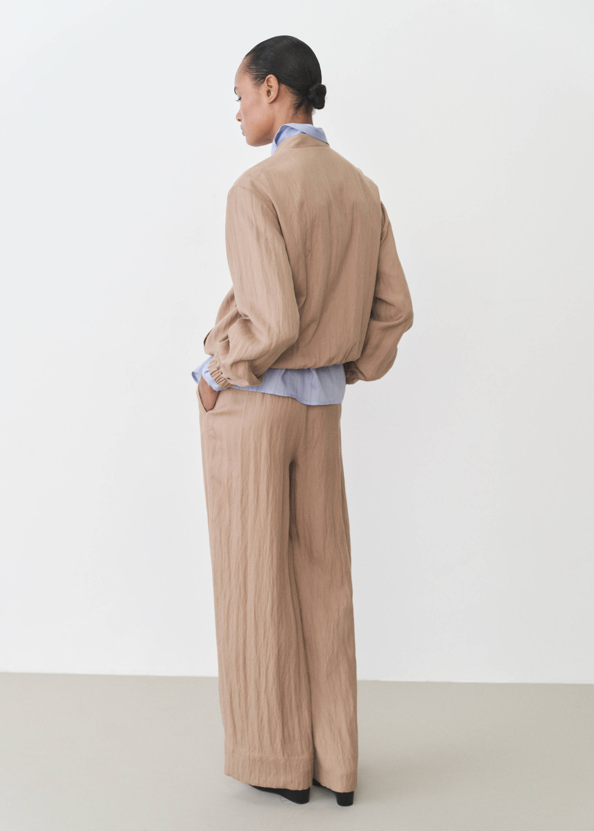 Lyocell bomber jacket - Reverse of the article