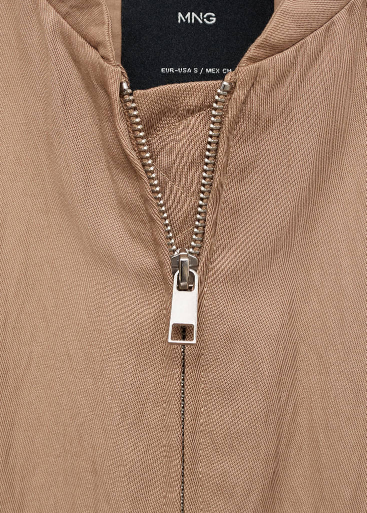 Lyocell bomber jacket — Medium Brown