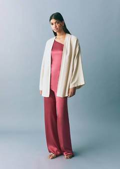 Kimono style jacket — Light/Pastel Grey 2