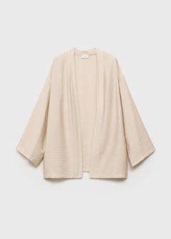 Kimono style jacket — Light/Pastel Grey 3