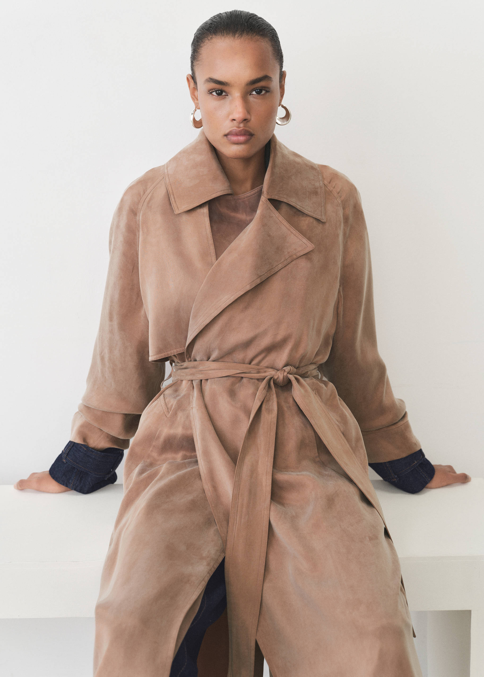 Belt lyocell trench - Details of the article 2