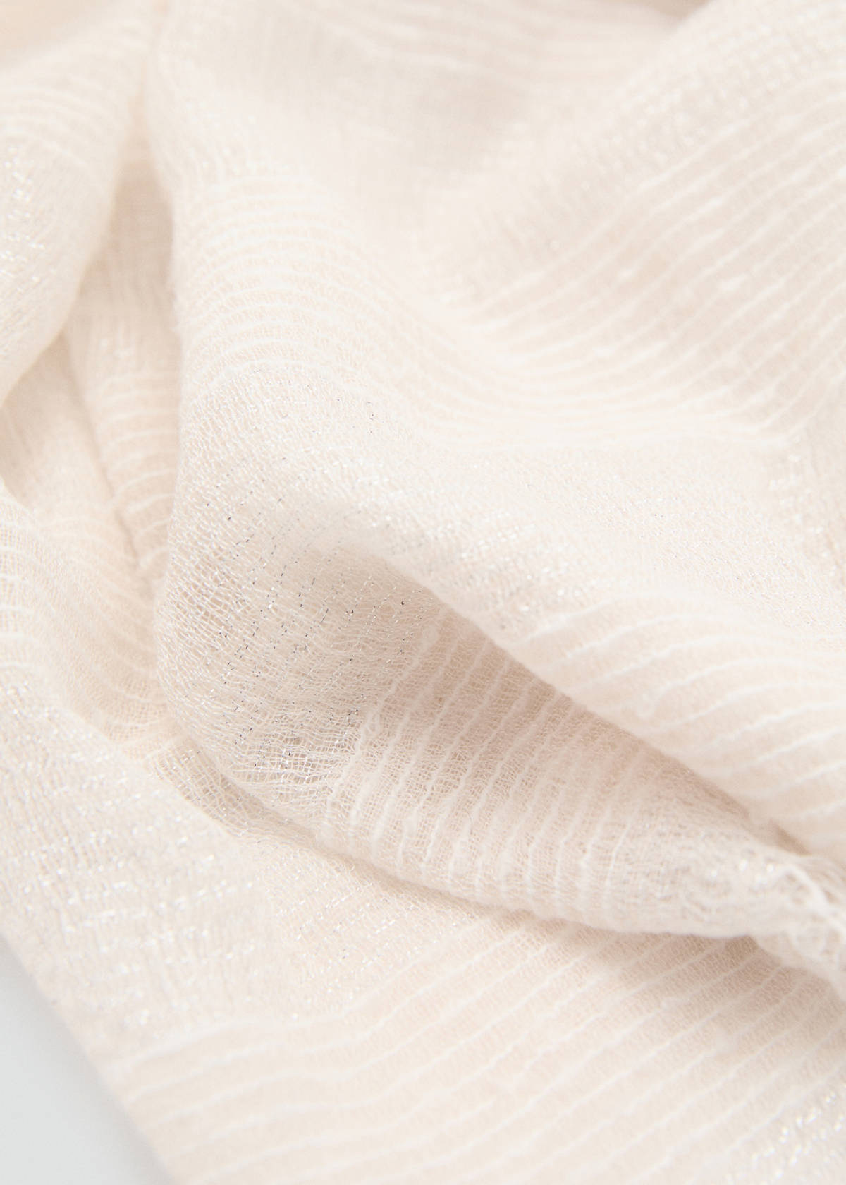 Frayed edge scarf — Sand
