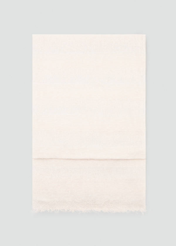 Frayed edge scarf — Sand
