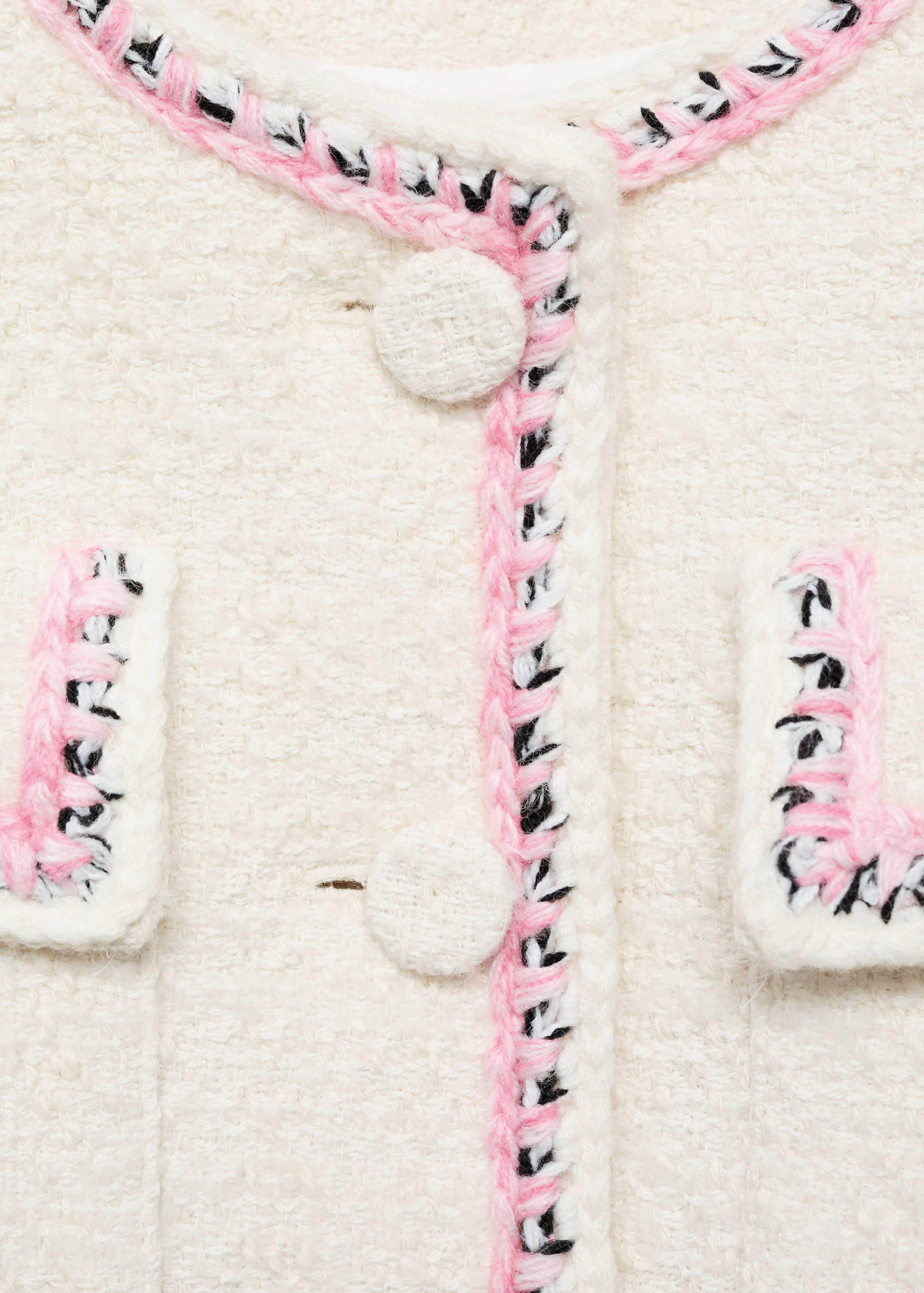 Tweed jacket with contrasting trims - Details of the article 8