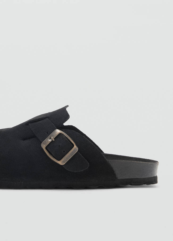 Suede leather clogs - thumbnail 3