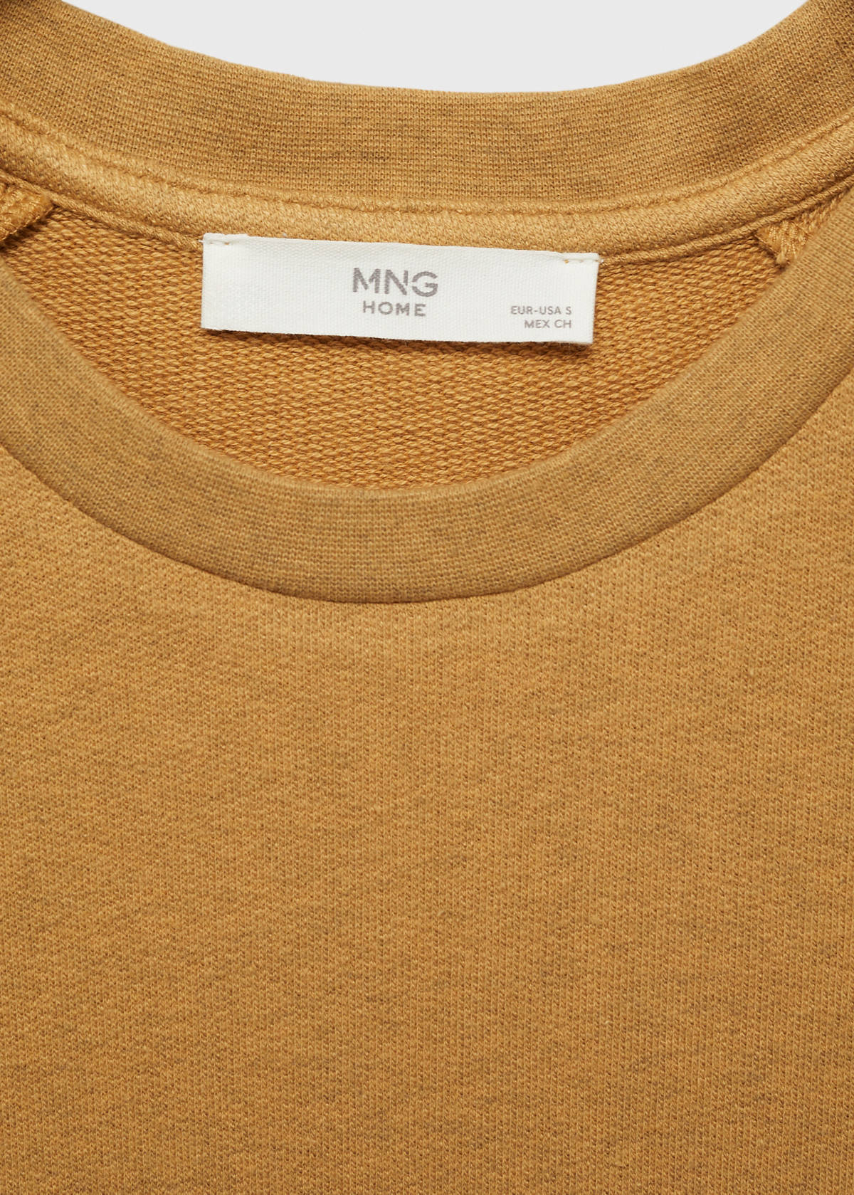 Heather fleece cotton nightgown — Ochre