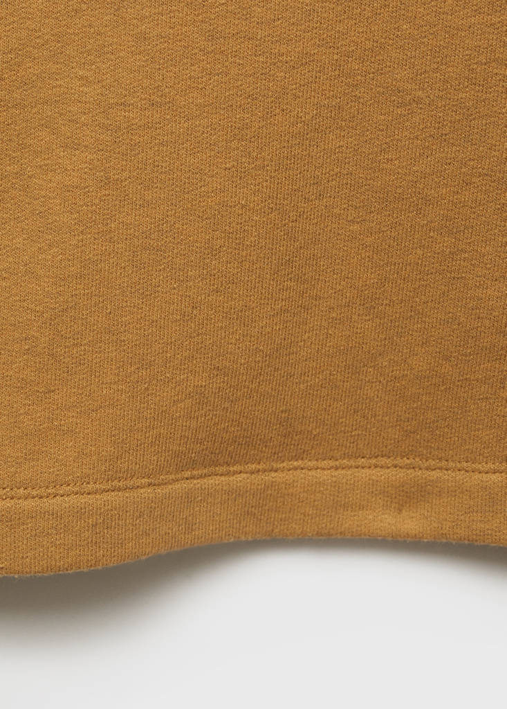 Heather fleece cotton nightgown — Ochre