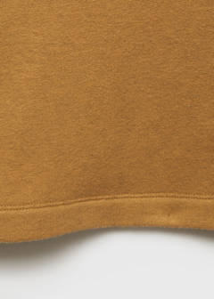 Heather fleece cotton nightgown — Ochre 7