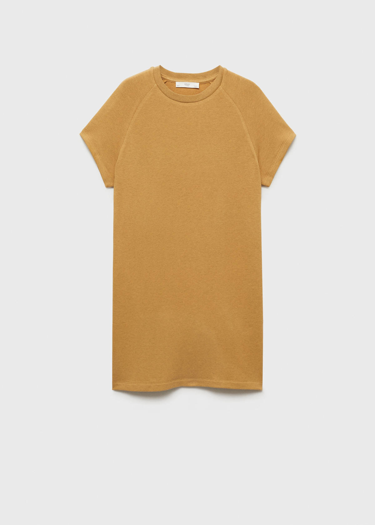 Heather fleece cotton nightgown — Ochre