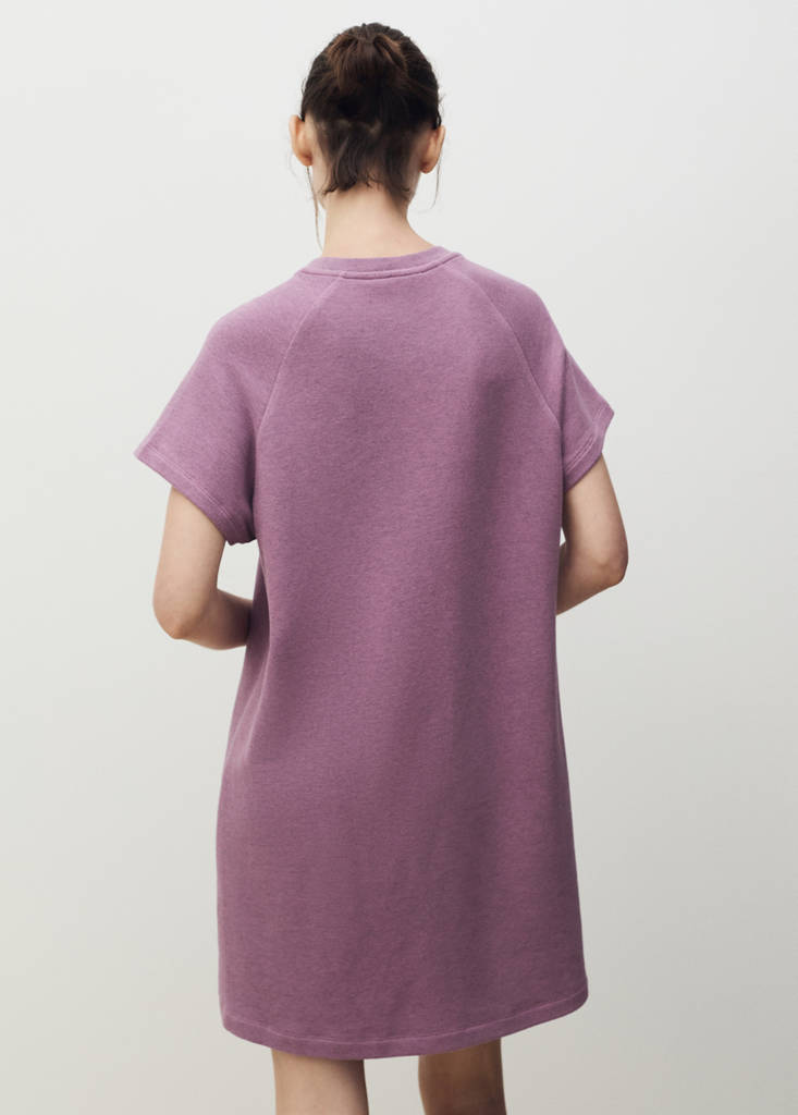 Heather fleece cotton nightgown — Plum