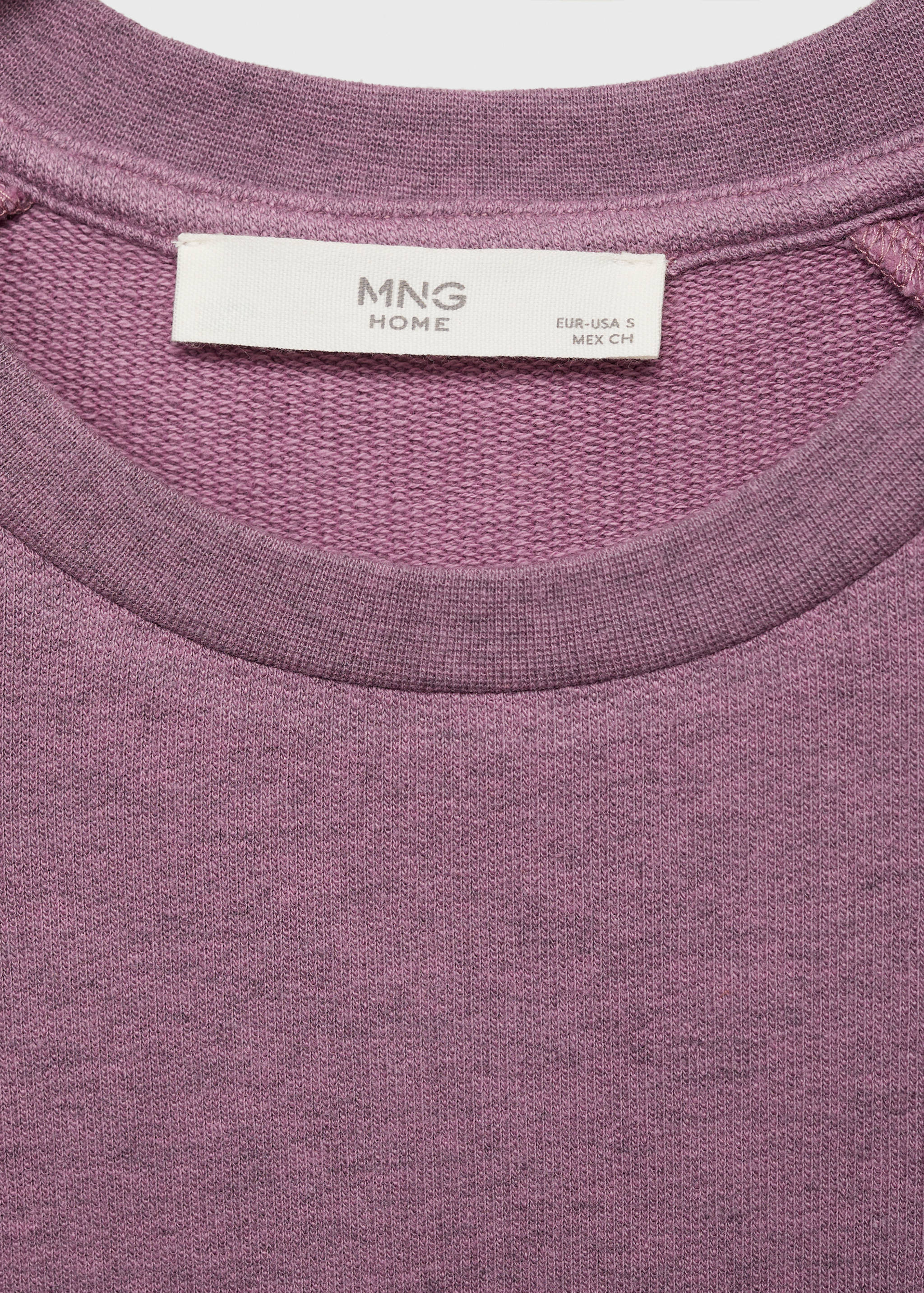 杂色绒布棉质睡袍 - null