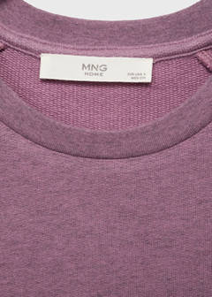 Heather fleece cotton nightgown — Plum 6