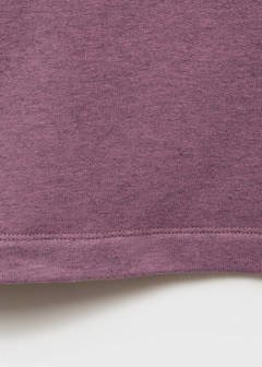 Heather fleece cotton nightgown — Plum 7