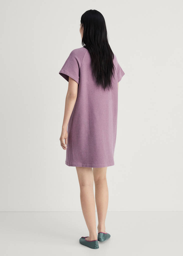 Heather fleece cotton nightgown — Plum
