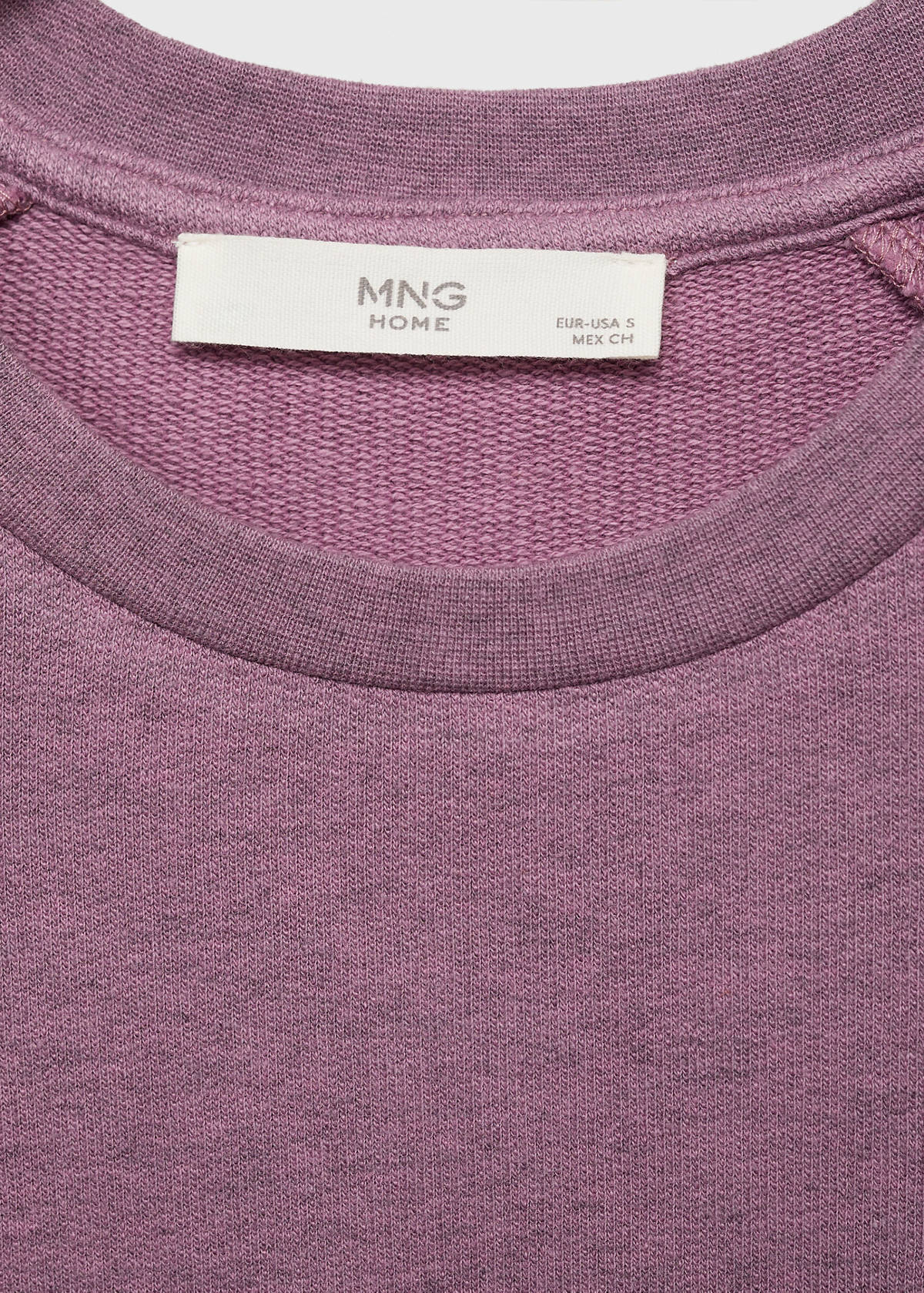 Heather fleece cotton nightgown — Plum