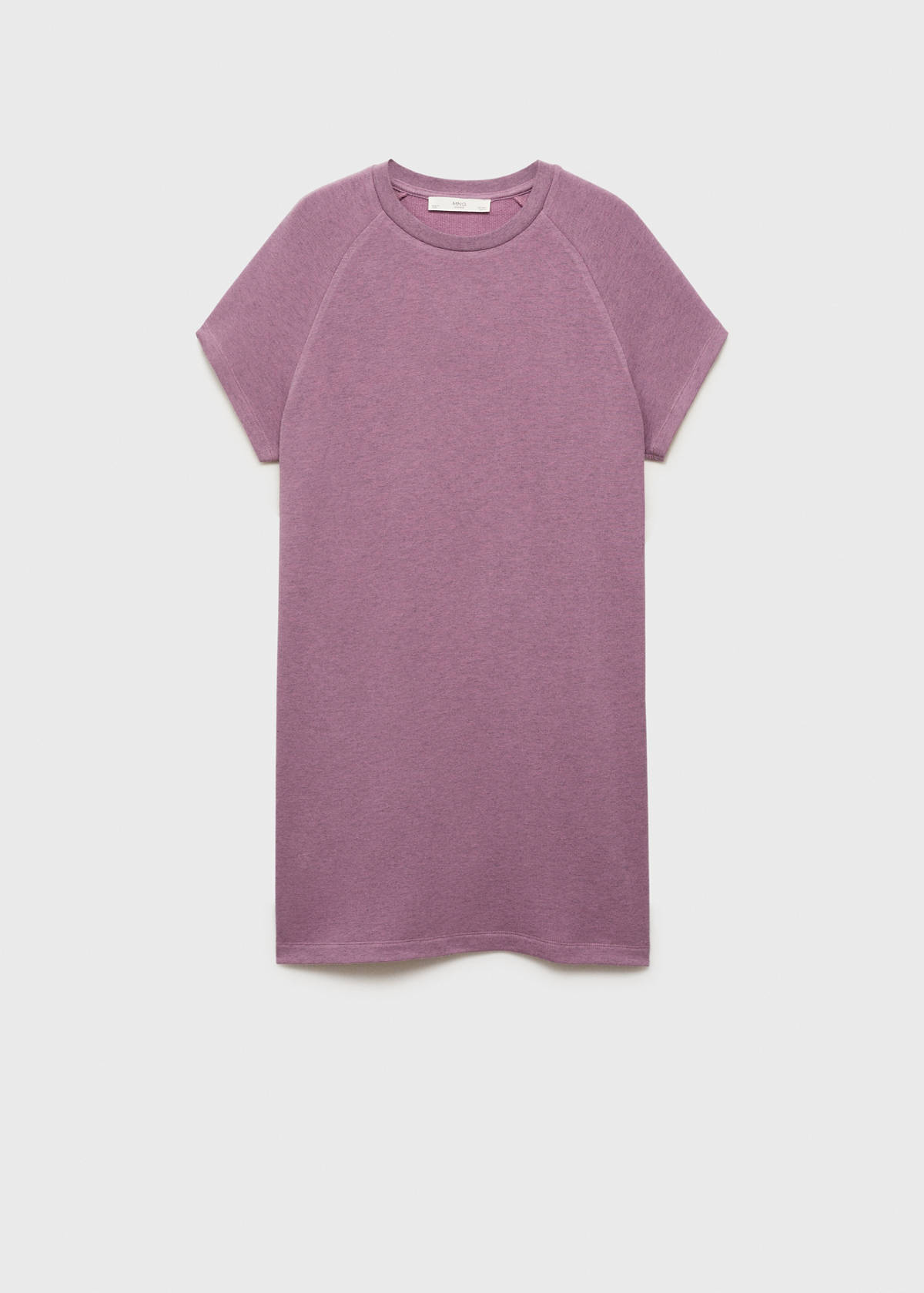 Heather fleece cotton nightgown — Plum
