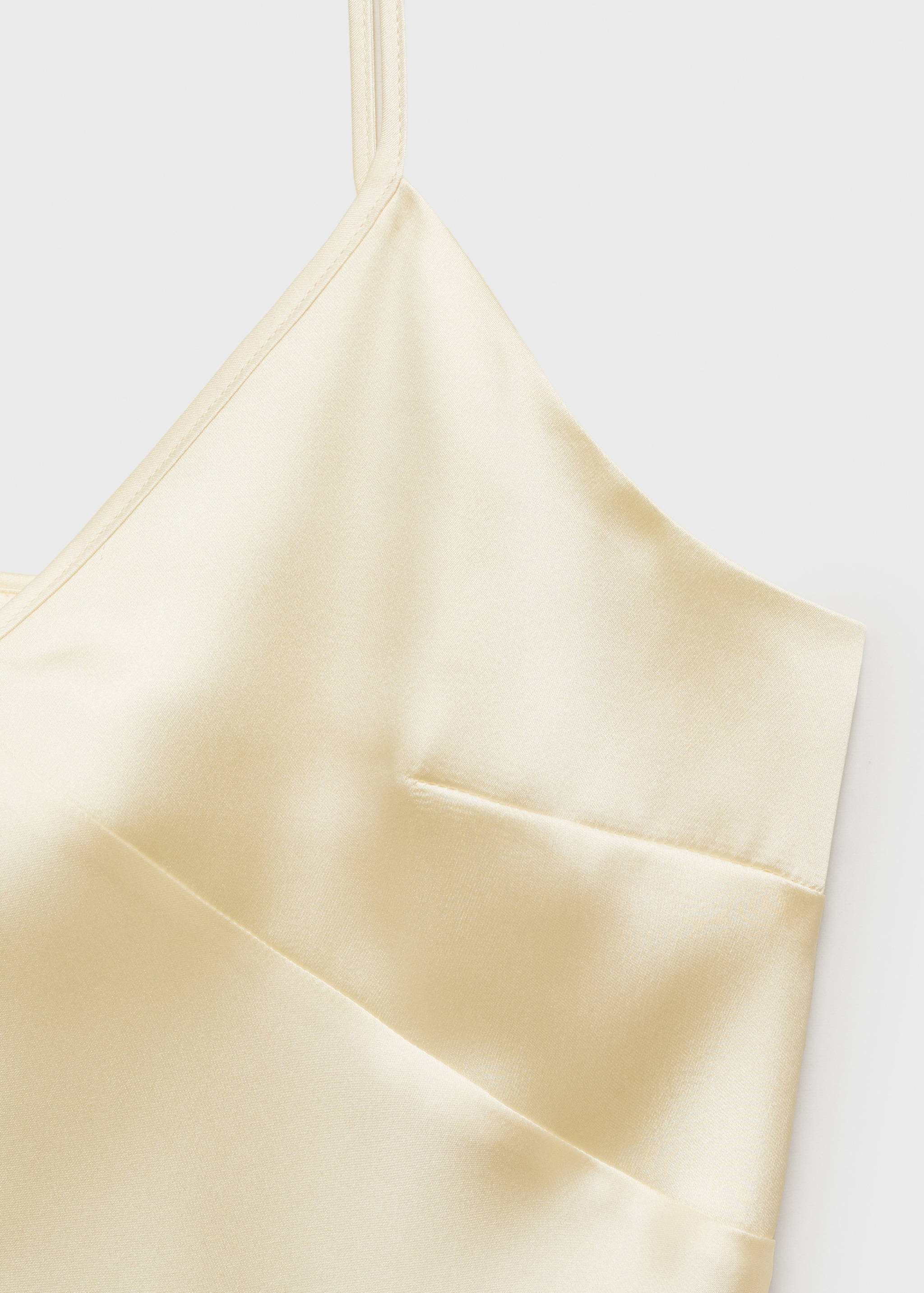 V-neck satin top - Details of the article 8
