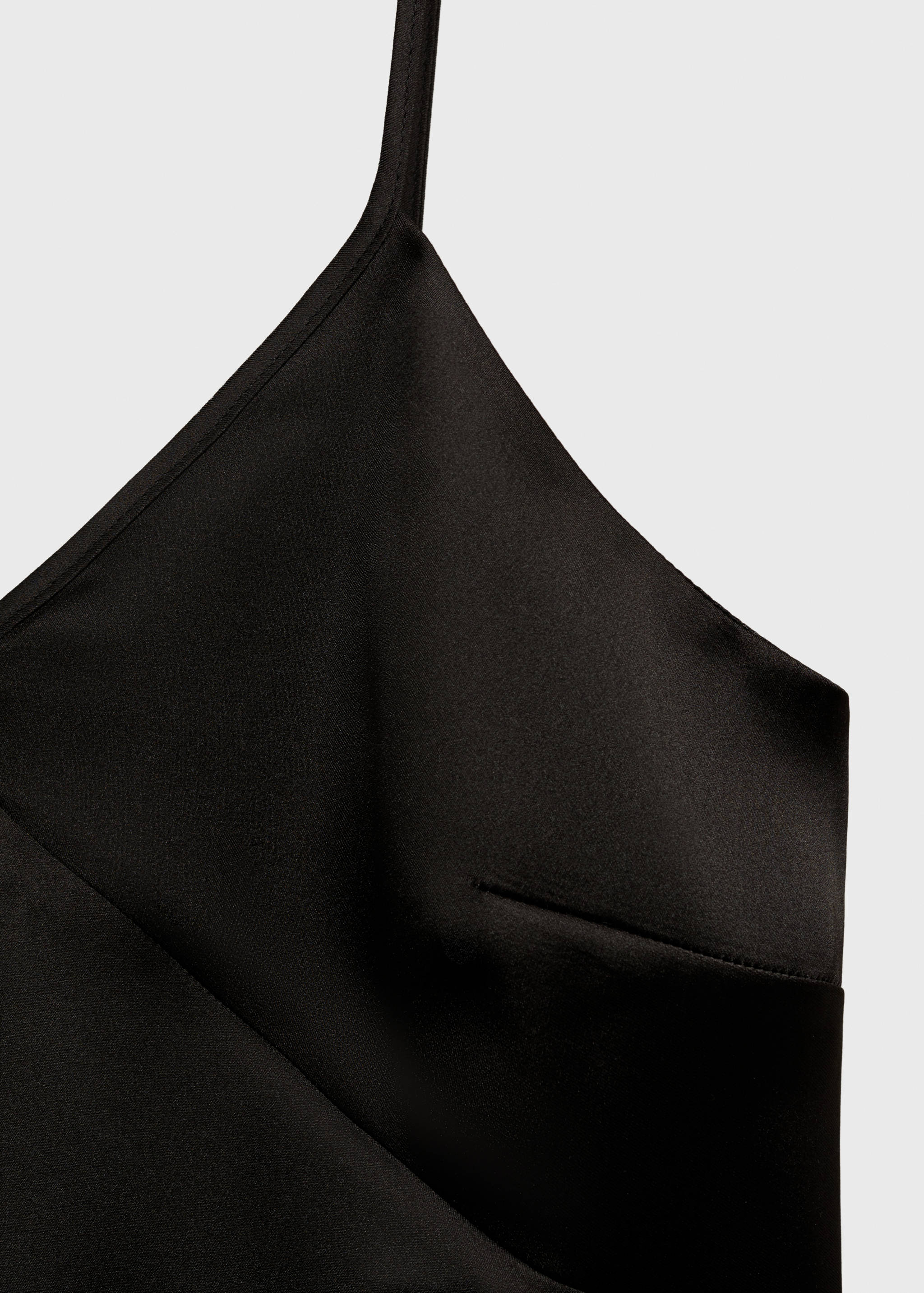 V-neck satin top - Details of the article 8