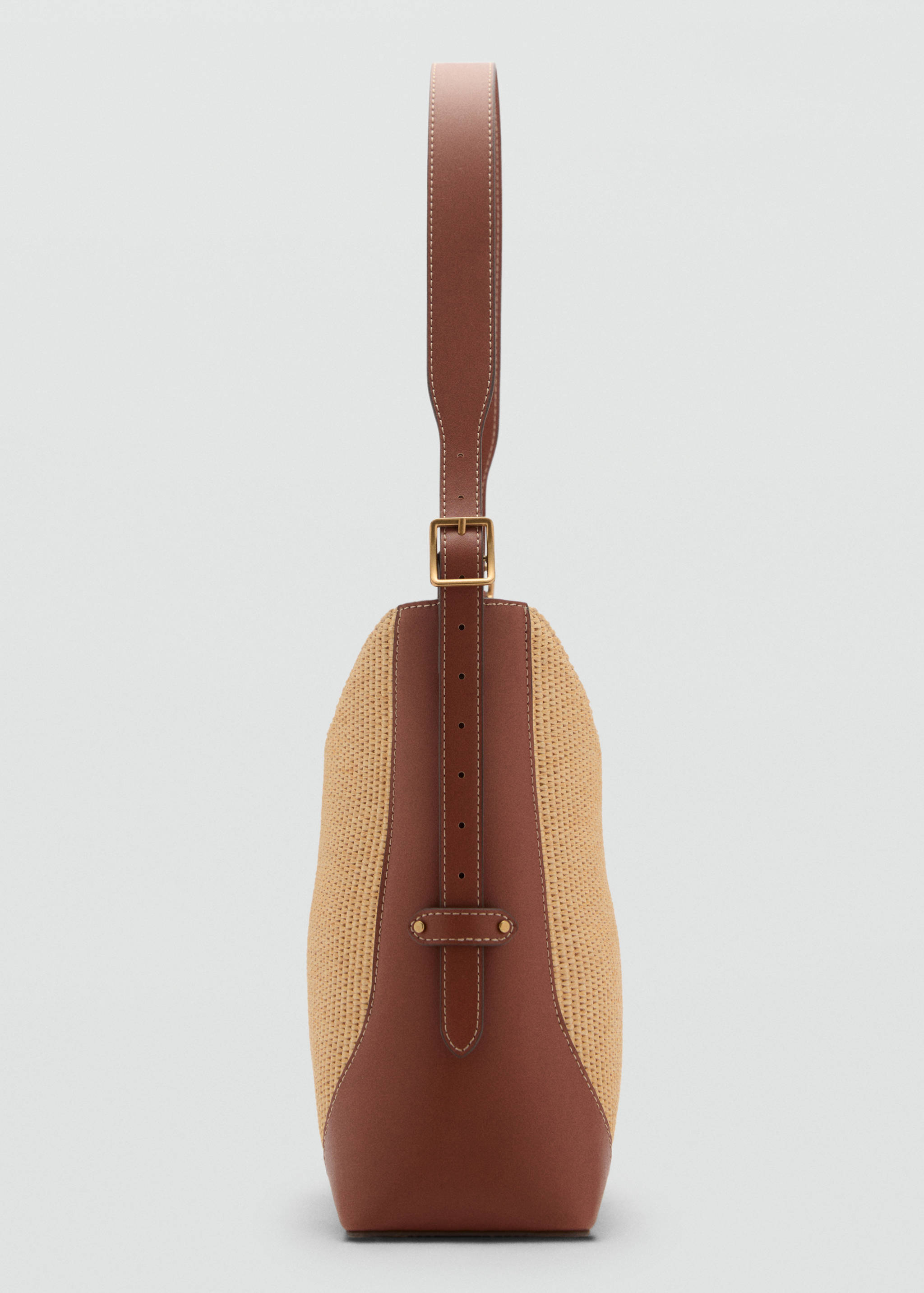 Raffia-effect shoulder bag - Details of the article 2