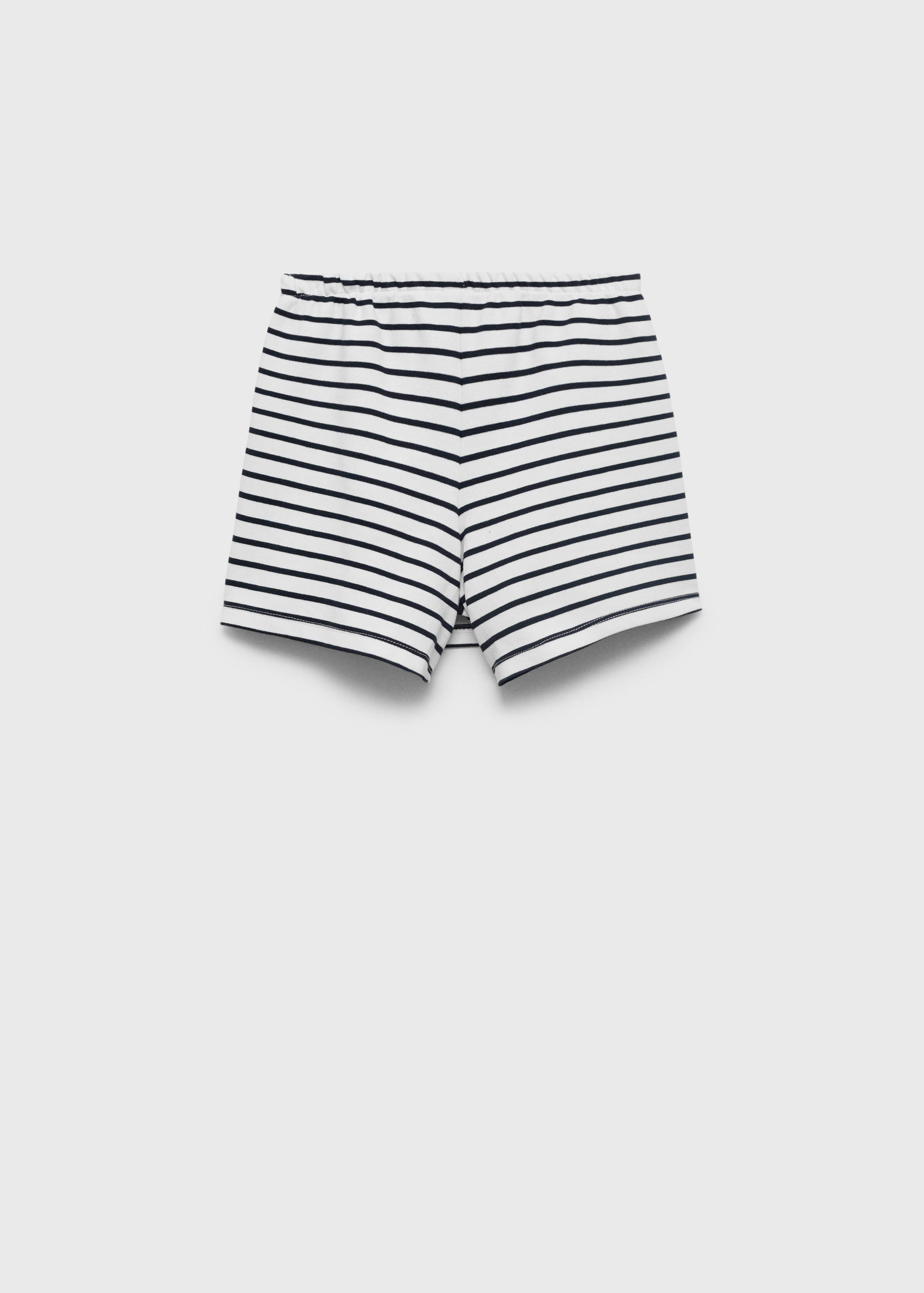 Striped skort - Reverse of the article