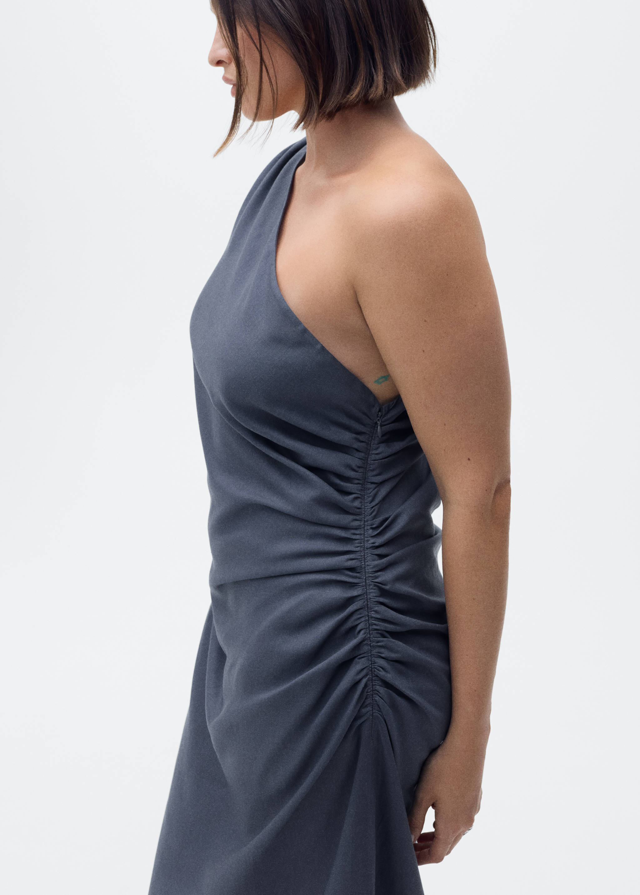 Robe asymétrique détails froncés - Détail de l'article 5