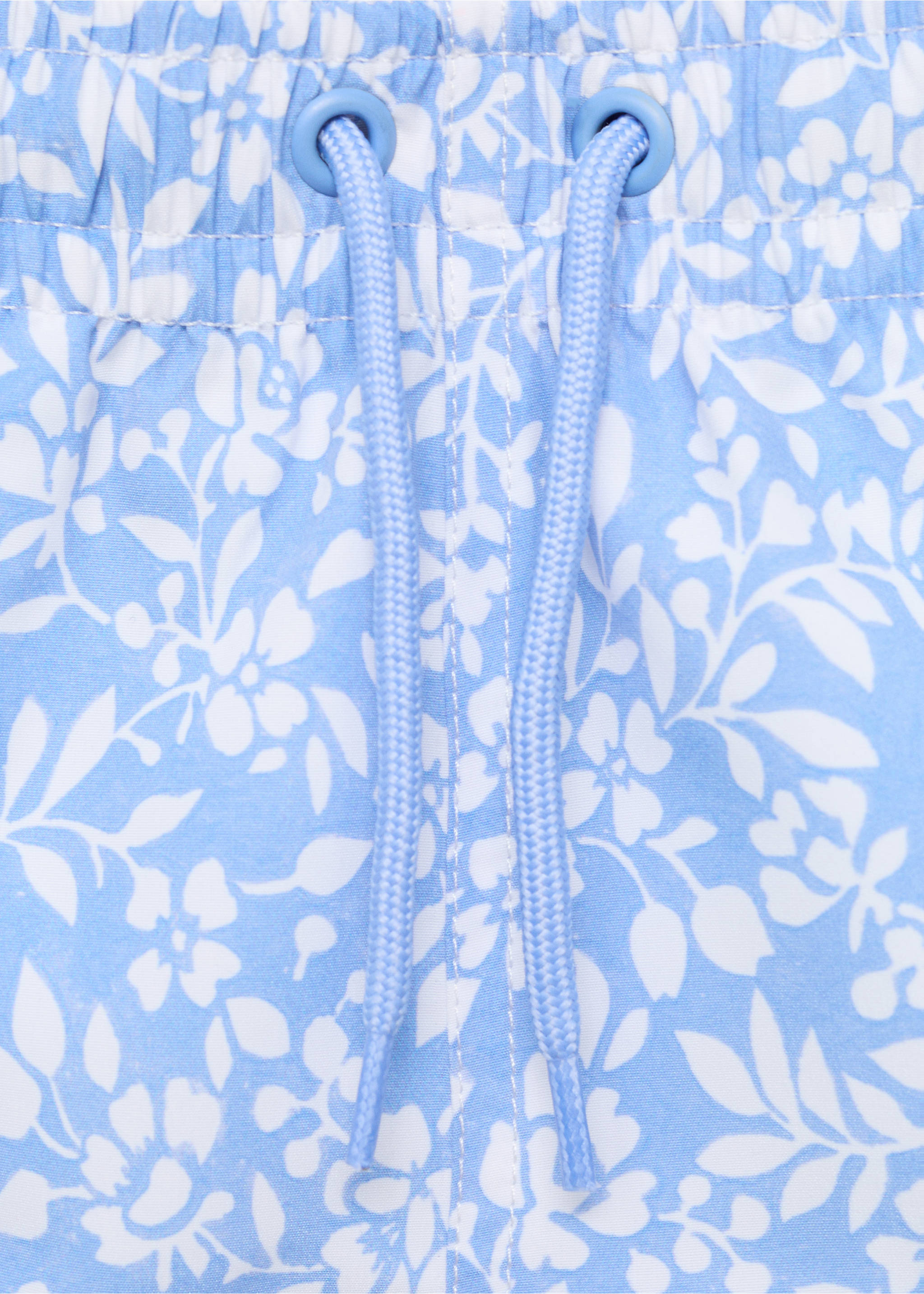 Bañador estampado flores - Detalle del artículo 8, Azul celeste. Ref: 87096721-00.