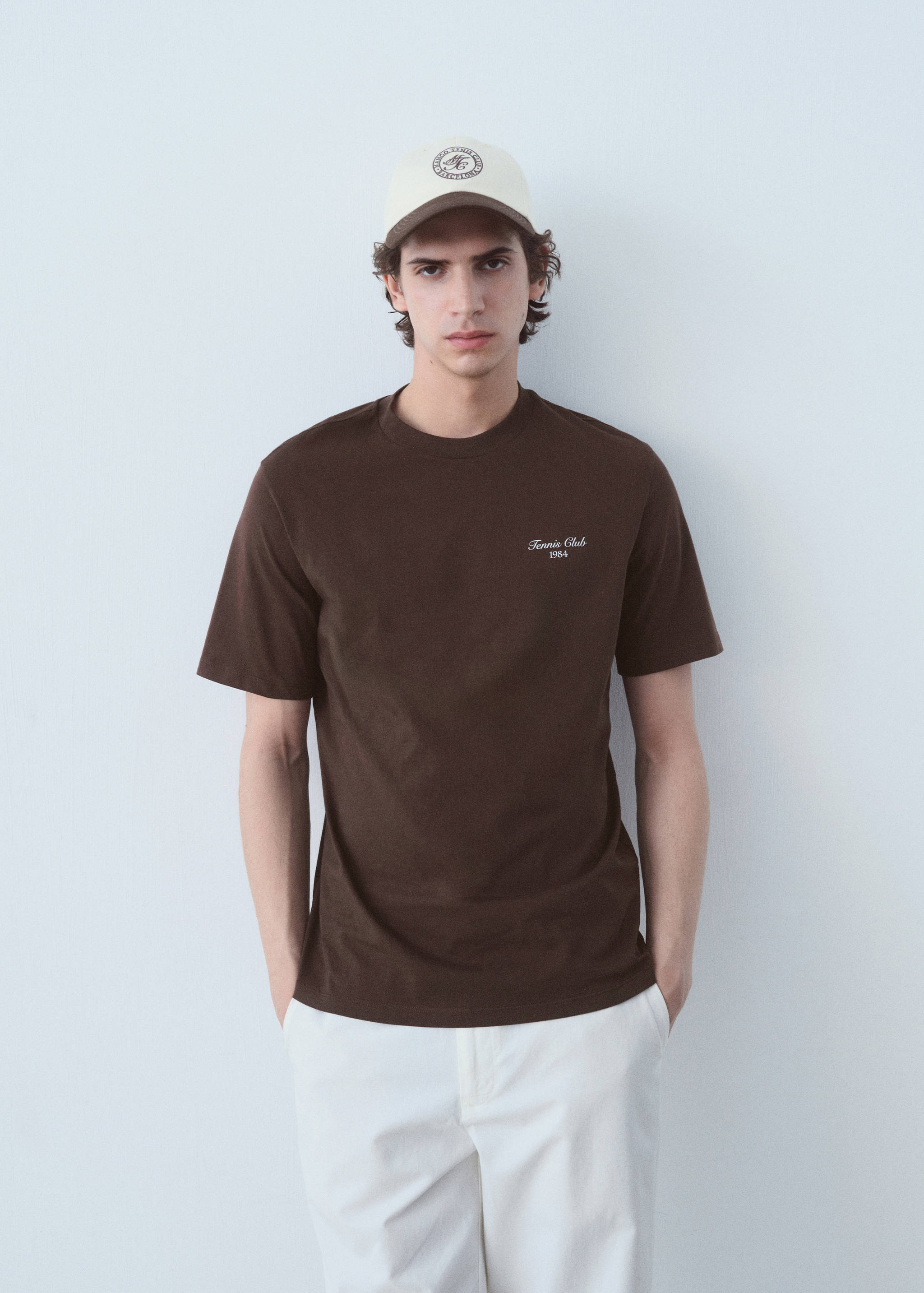 Футболка 100% хлопок с текстом - Средний план