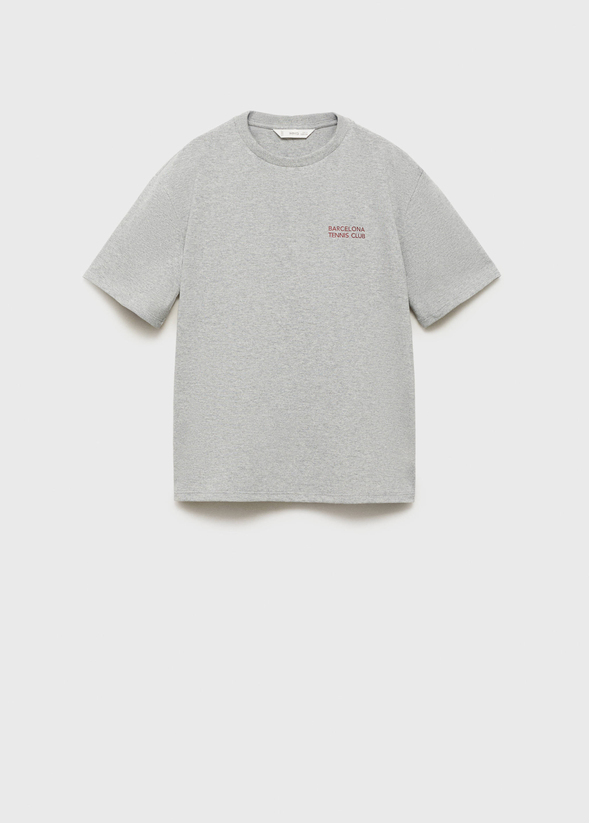 تي شيرت بأكمام قصيرة نمط مطبوع - منتج دون نموذج