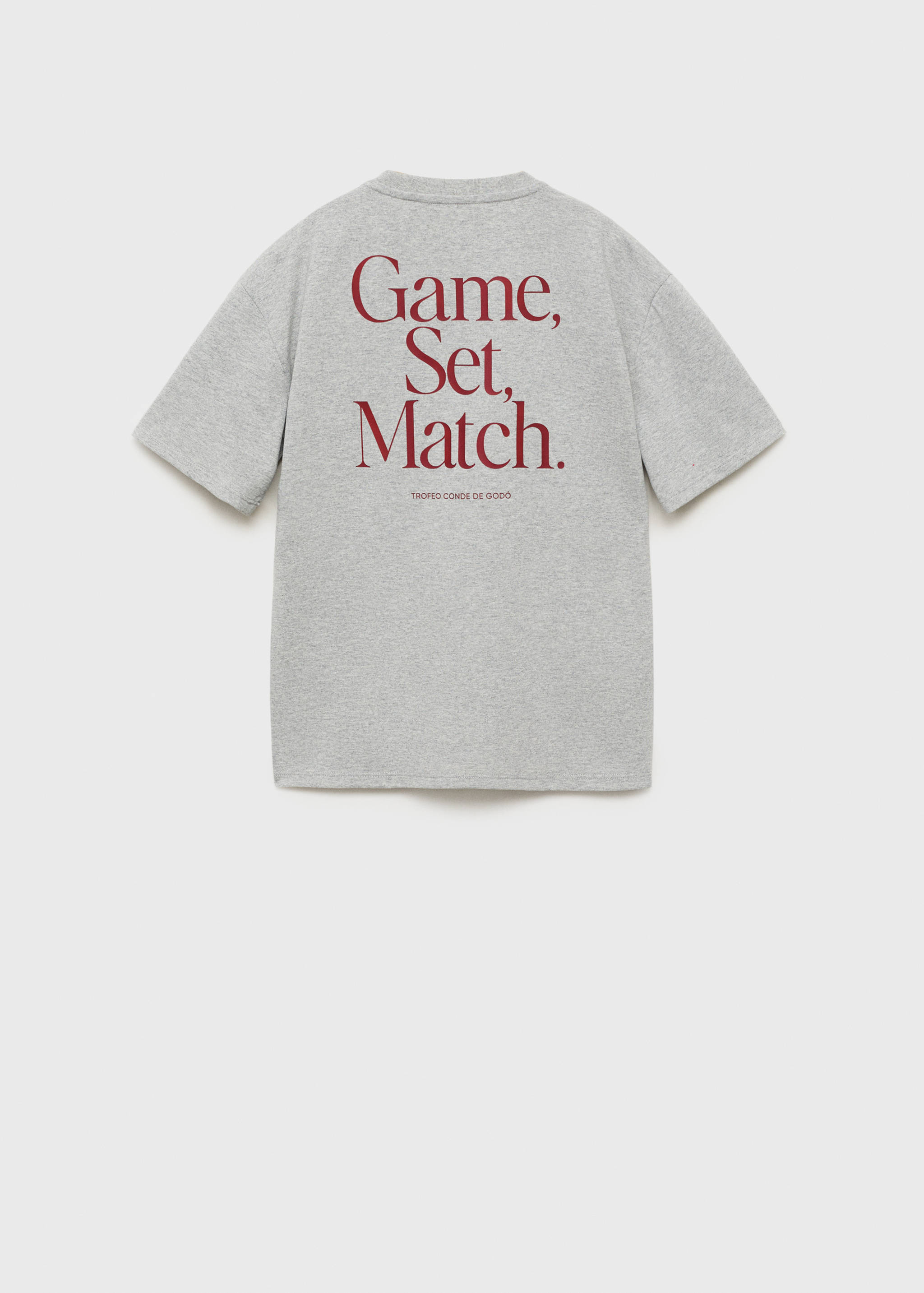 تي شيرت بأكمام قصيرة نمط مطبوع - الجهة الخلفية للمنتج