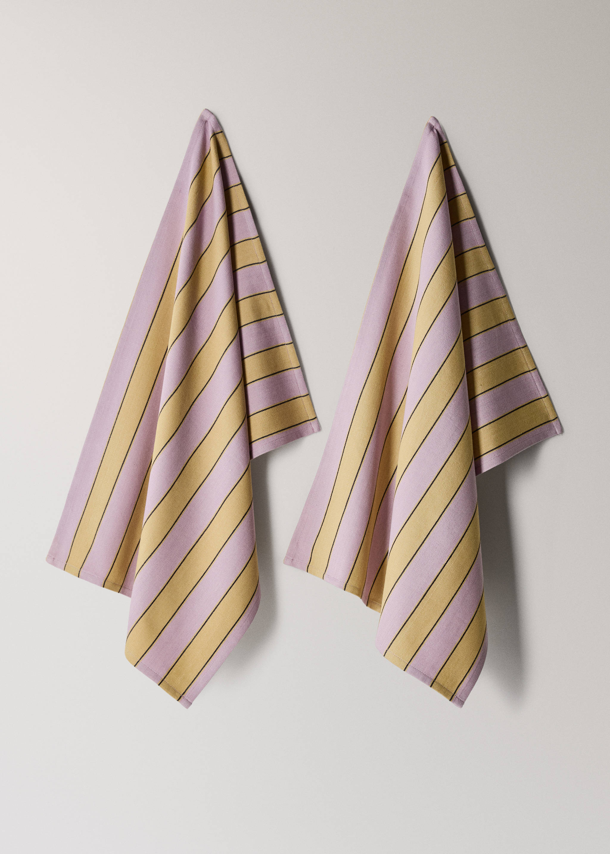 Ściereczki kuchenne w dwukolorowe paski - Artykuł bez modela/modelki