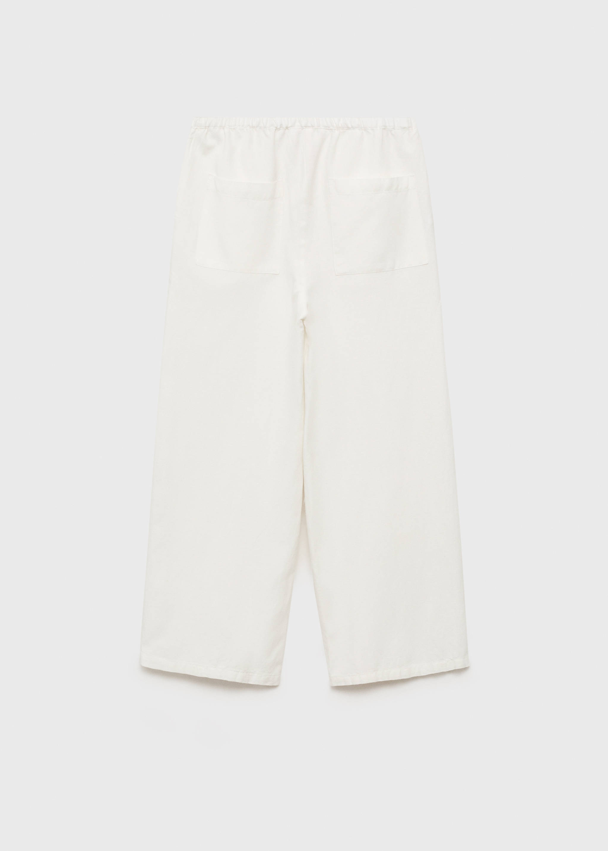 Cotton linen-blend trousers - Reverse of the article