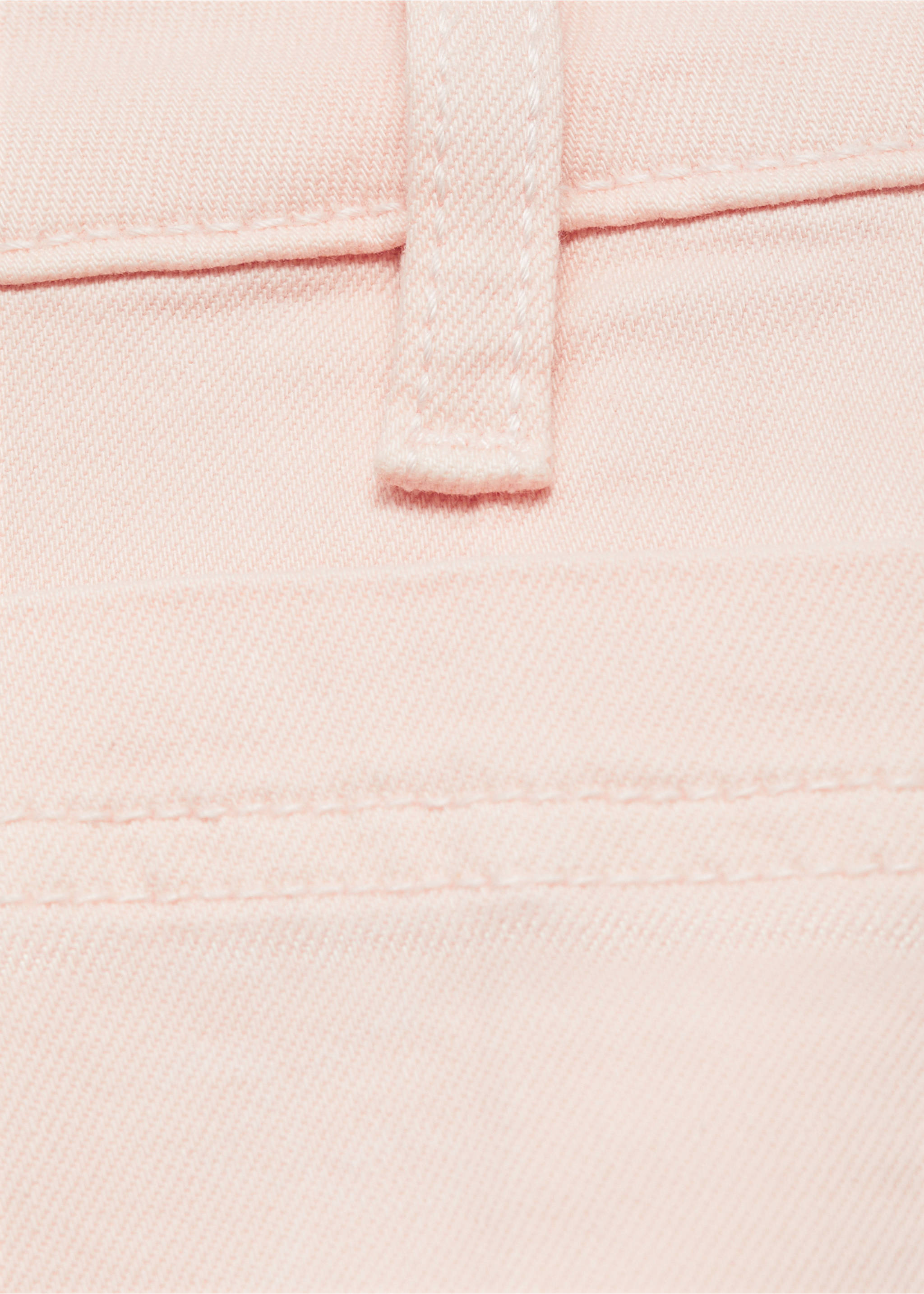 Flared cropped jeans with pockets - Details of the article 0, Pink. Ref: 87097168-00.