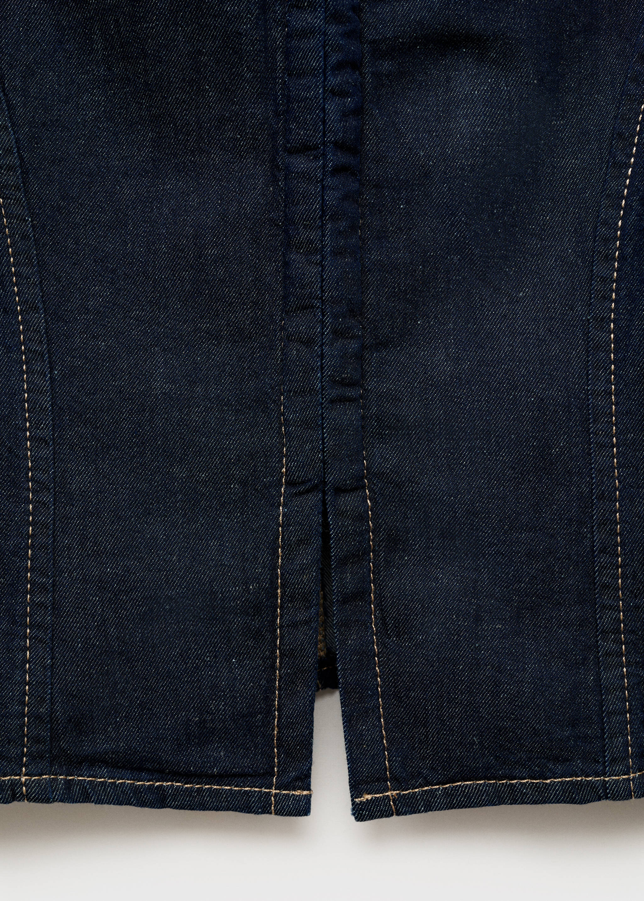 Fitted denim top - Details of the article 0