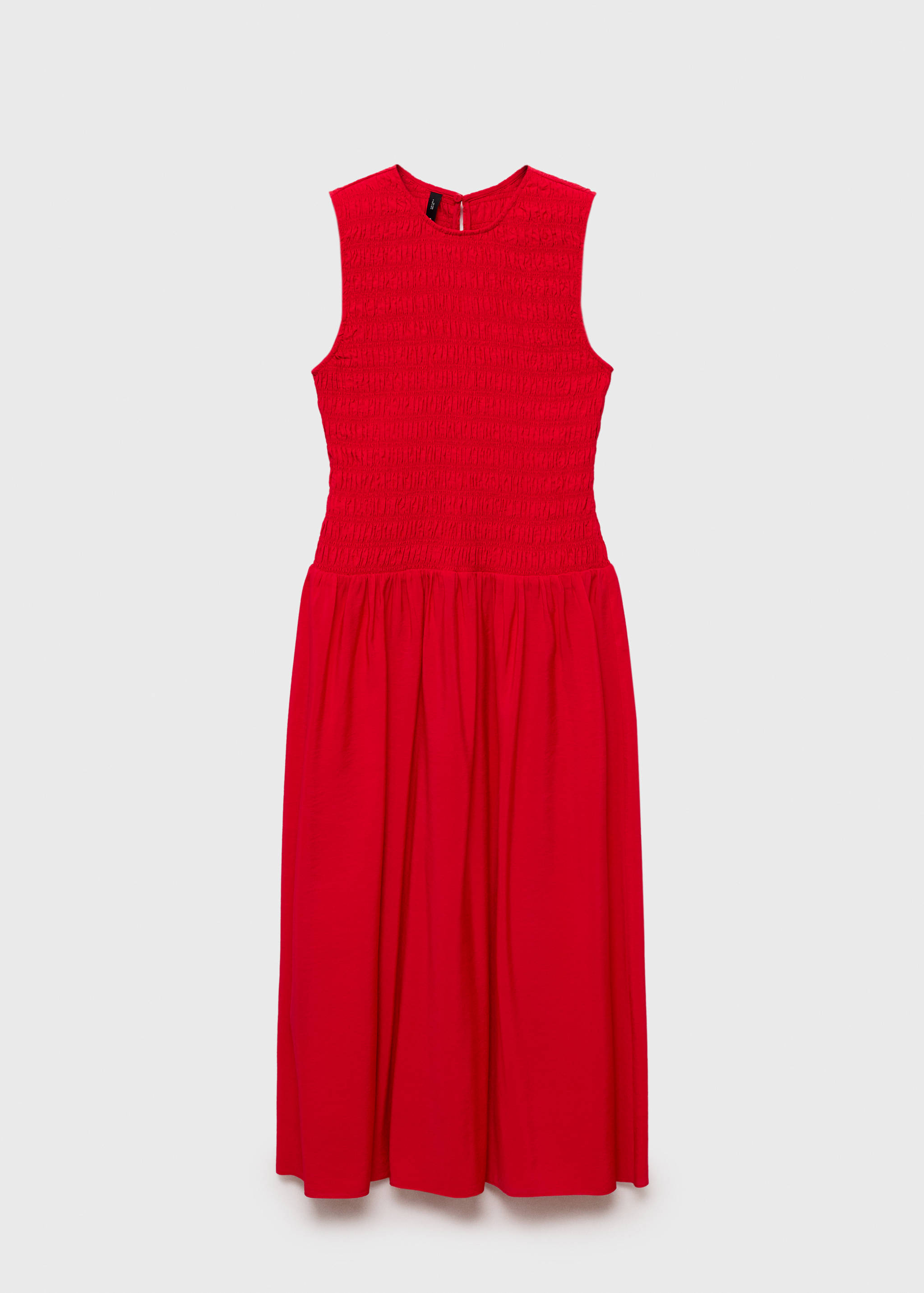 Vestido evasé cuerpo fruncido - Artículo sin modelo