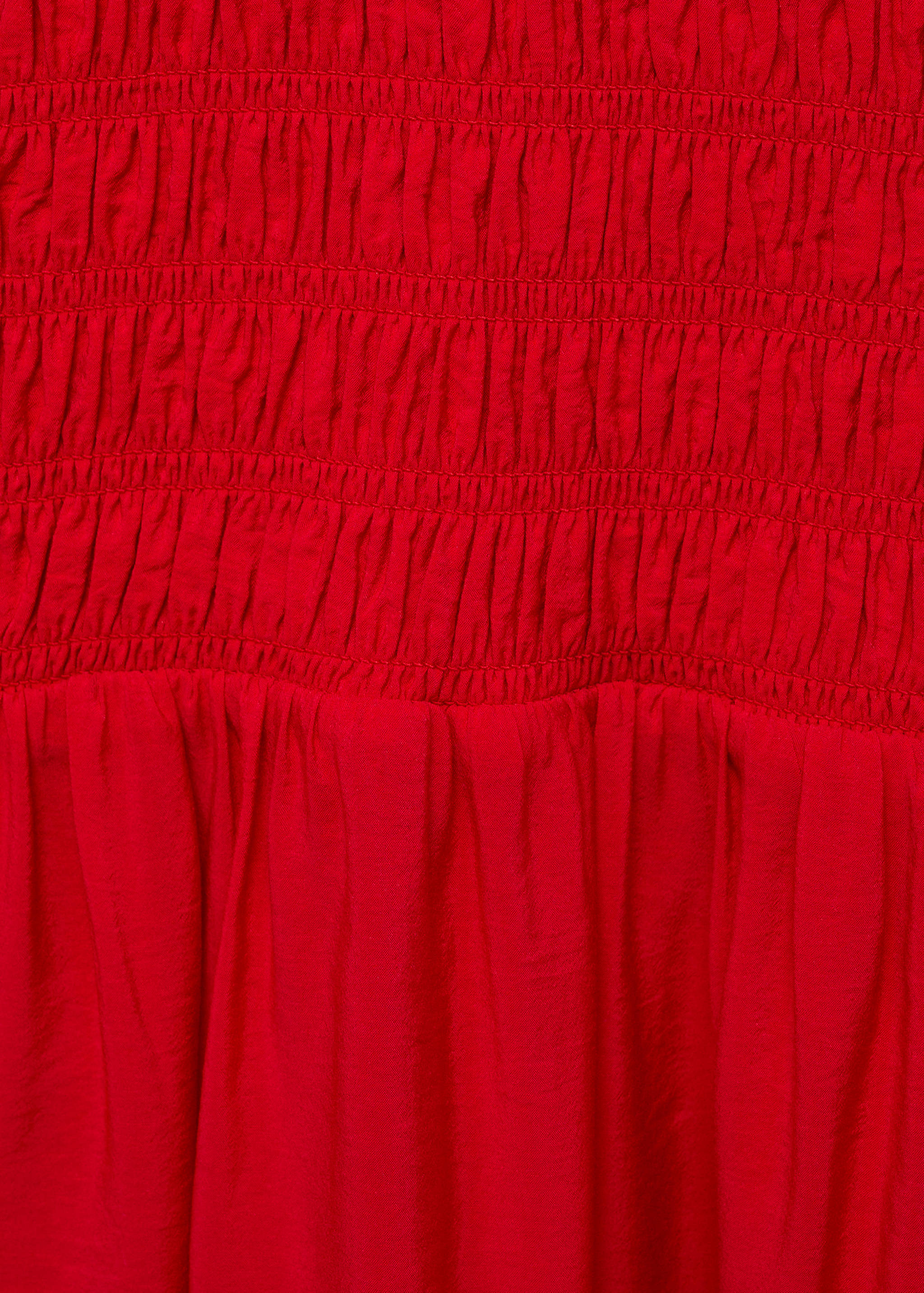 Vestido evasé cuerpo fruncido - Detalle del artículo 8