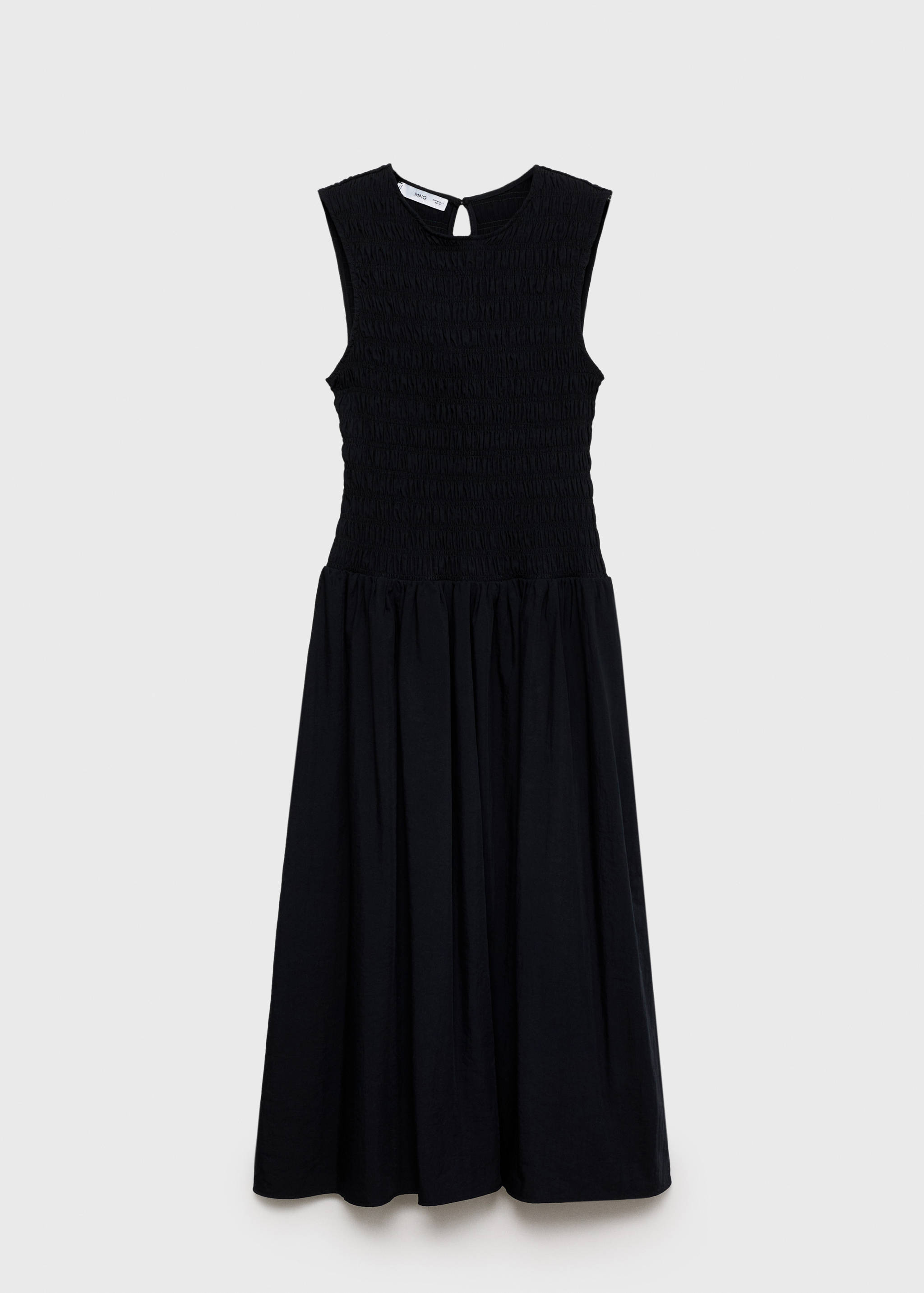 Flared dress with gathered body - Article without model