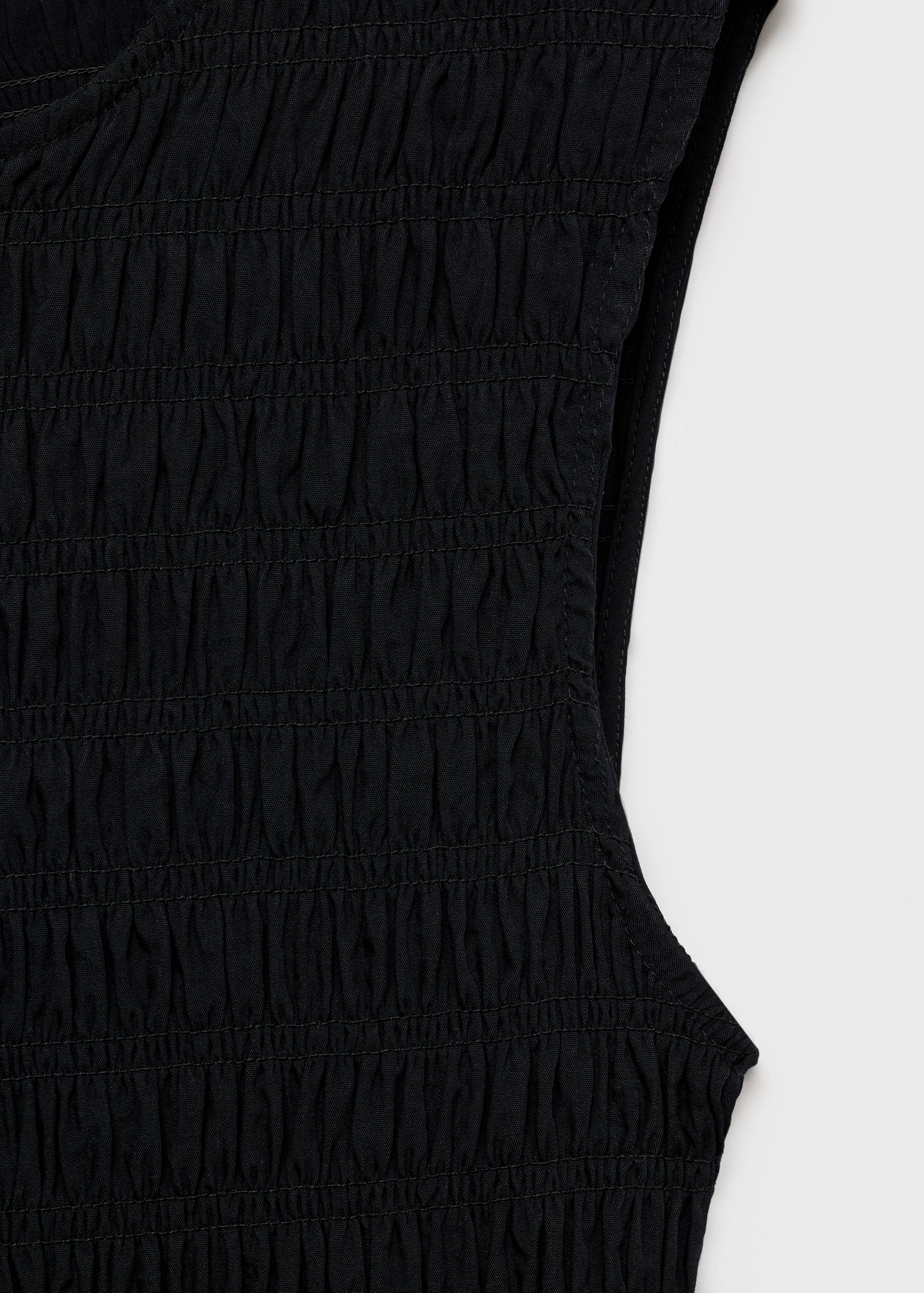 Flared dress with gathered body - Details of the article 0