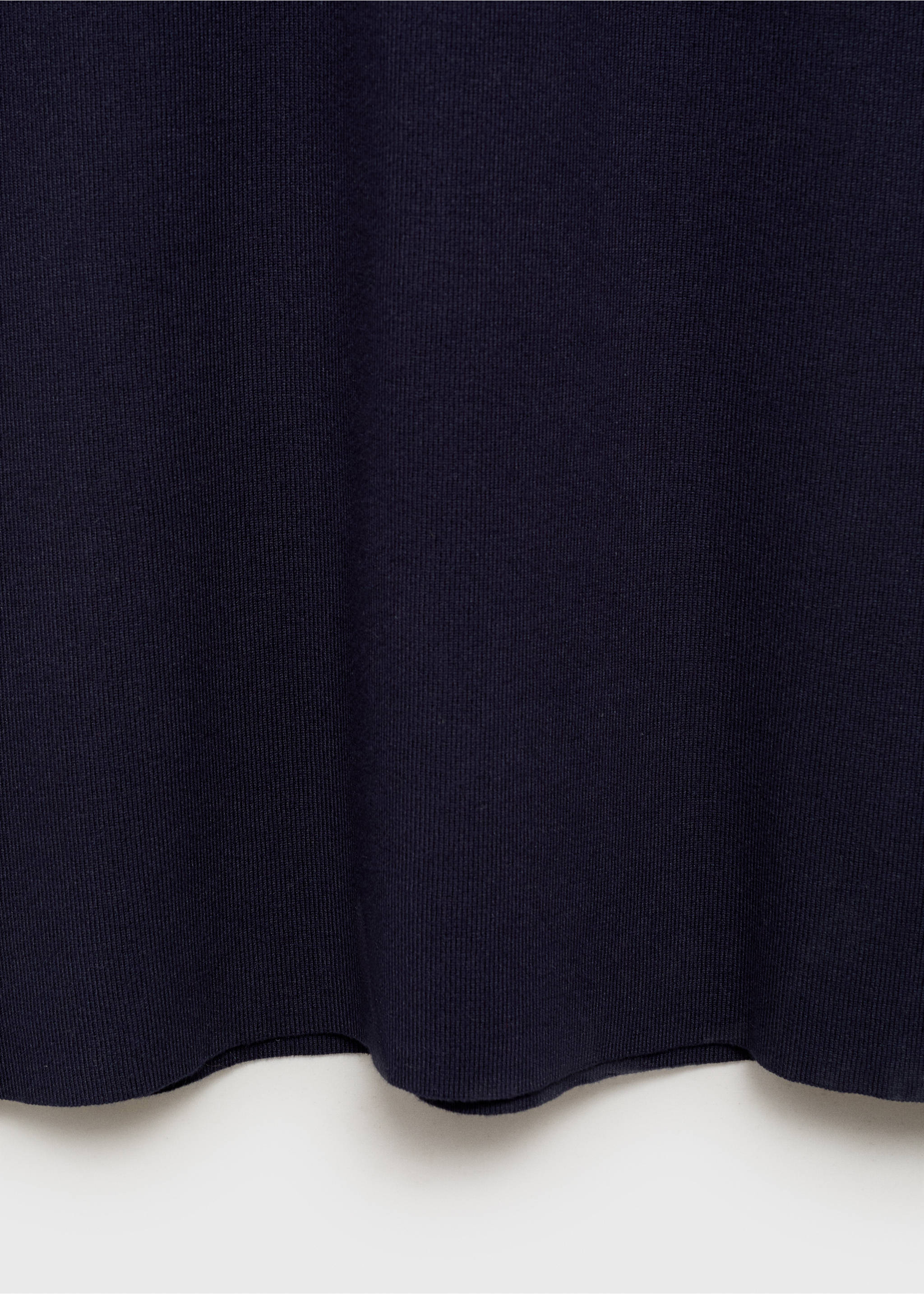 Knitted midi-dress with lapels - Details of the article 0, Dark Navy. Ref: 87097185-00.