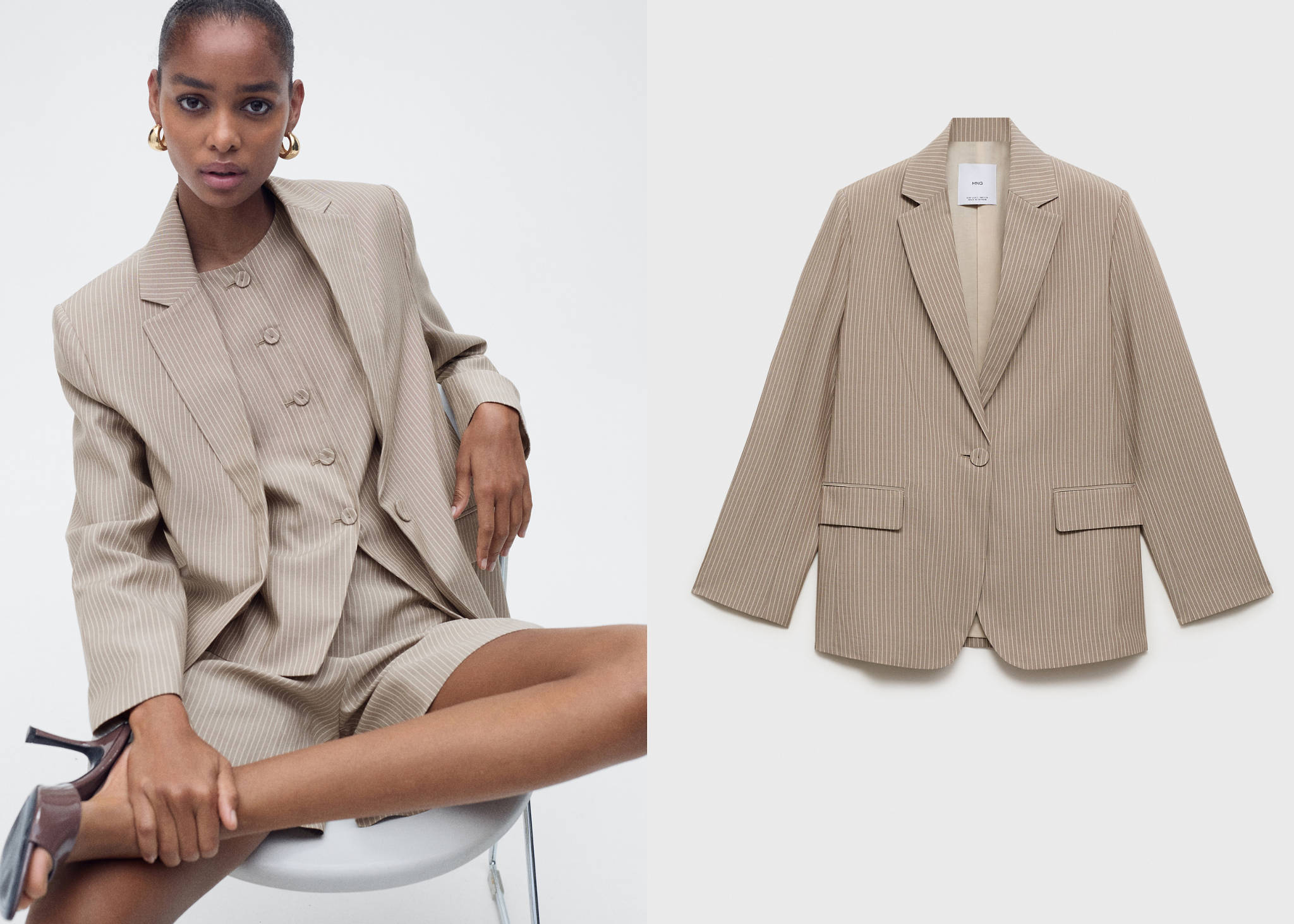 Lyocell suit blazer - Panoramic plane