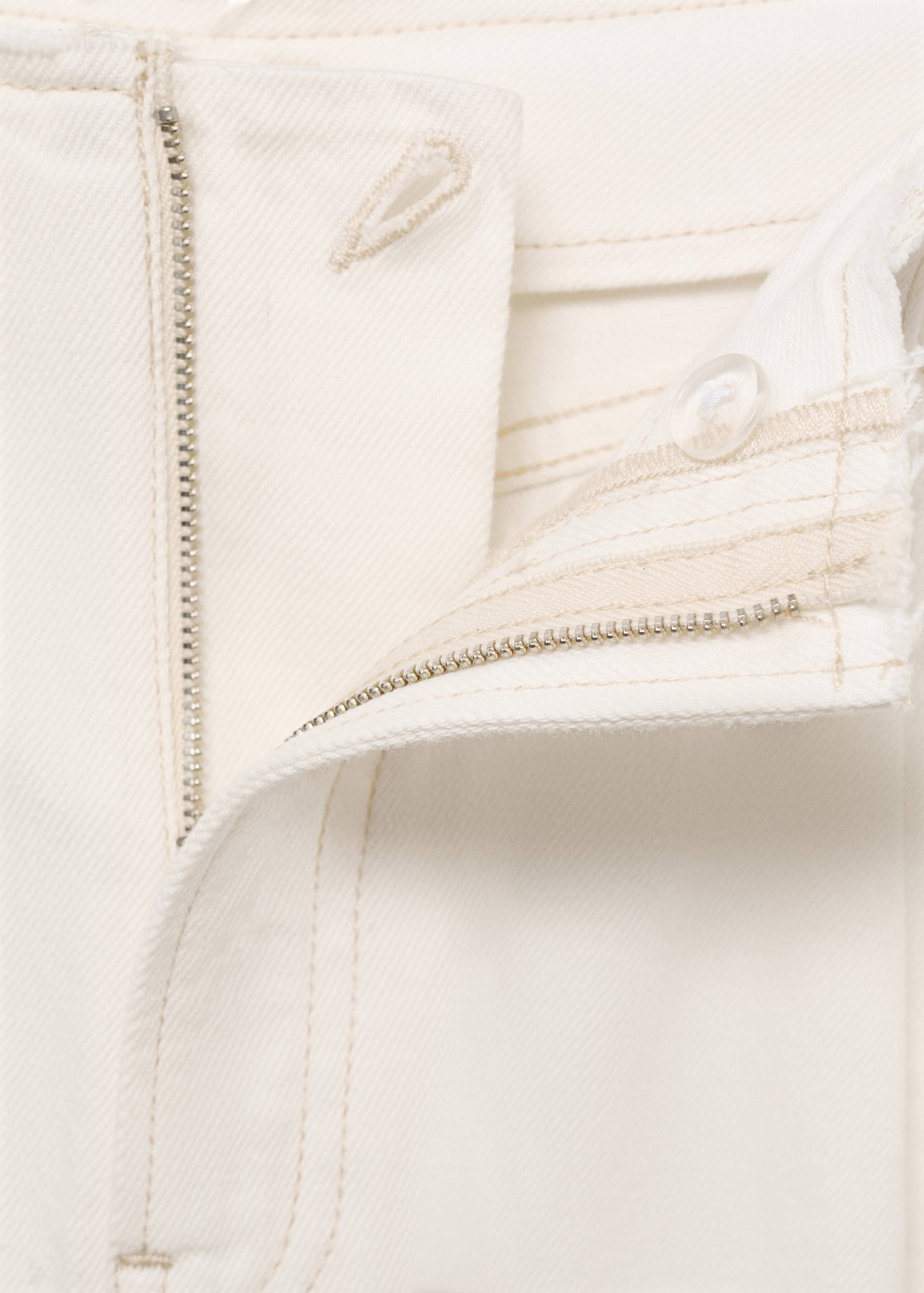 Calças de ganga wideleg com cintura desfiada - Pormenor do artigo 8