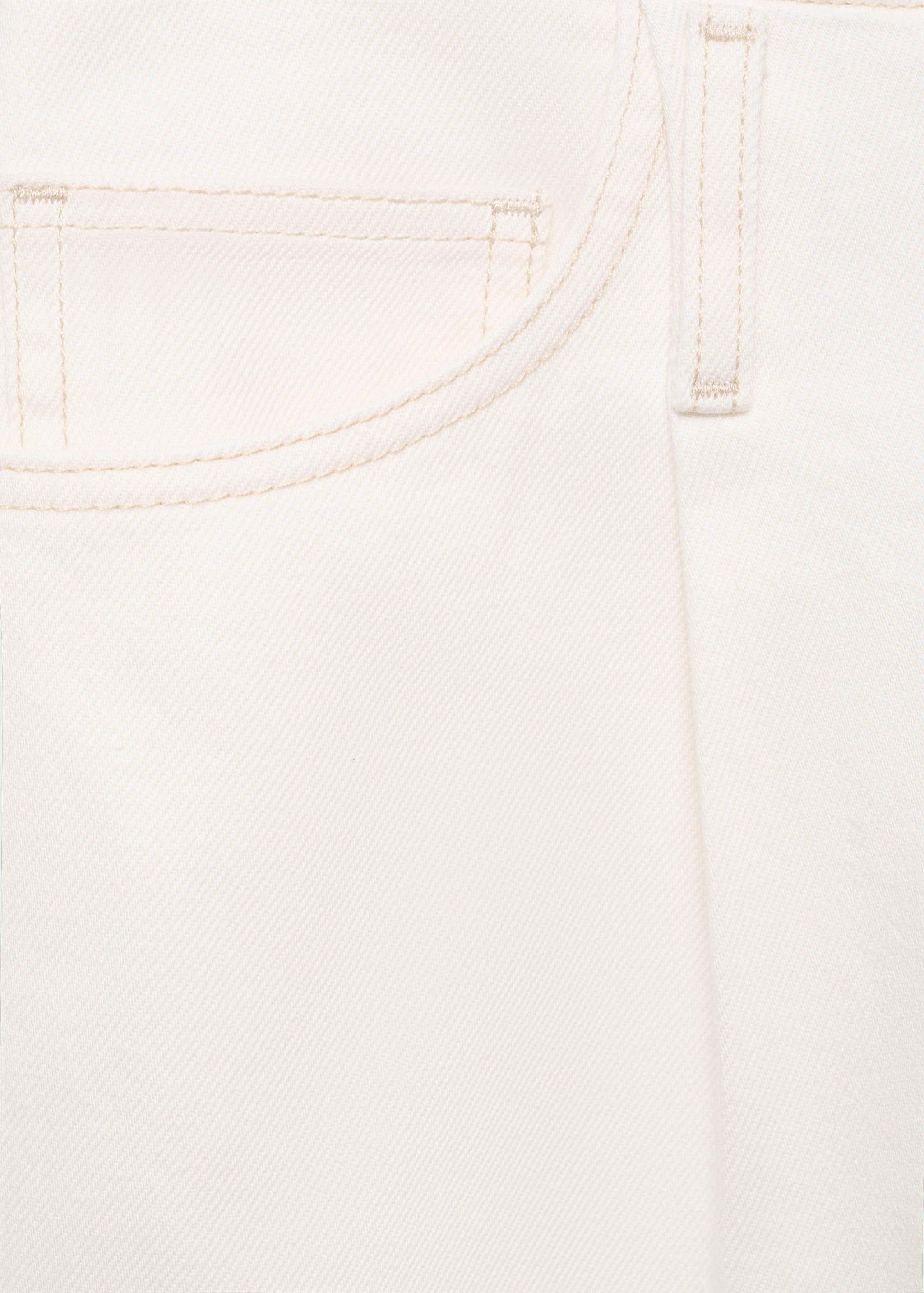 Calças de ganga wideleg com cintura desfiada - Pormenor do artigo 0