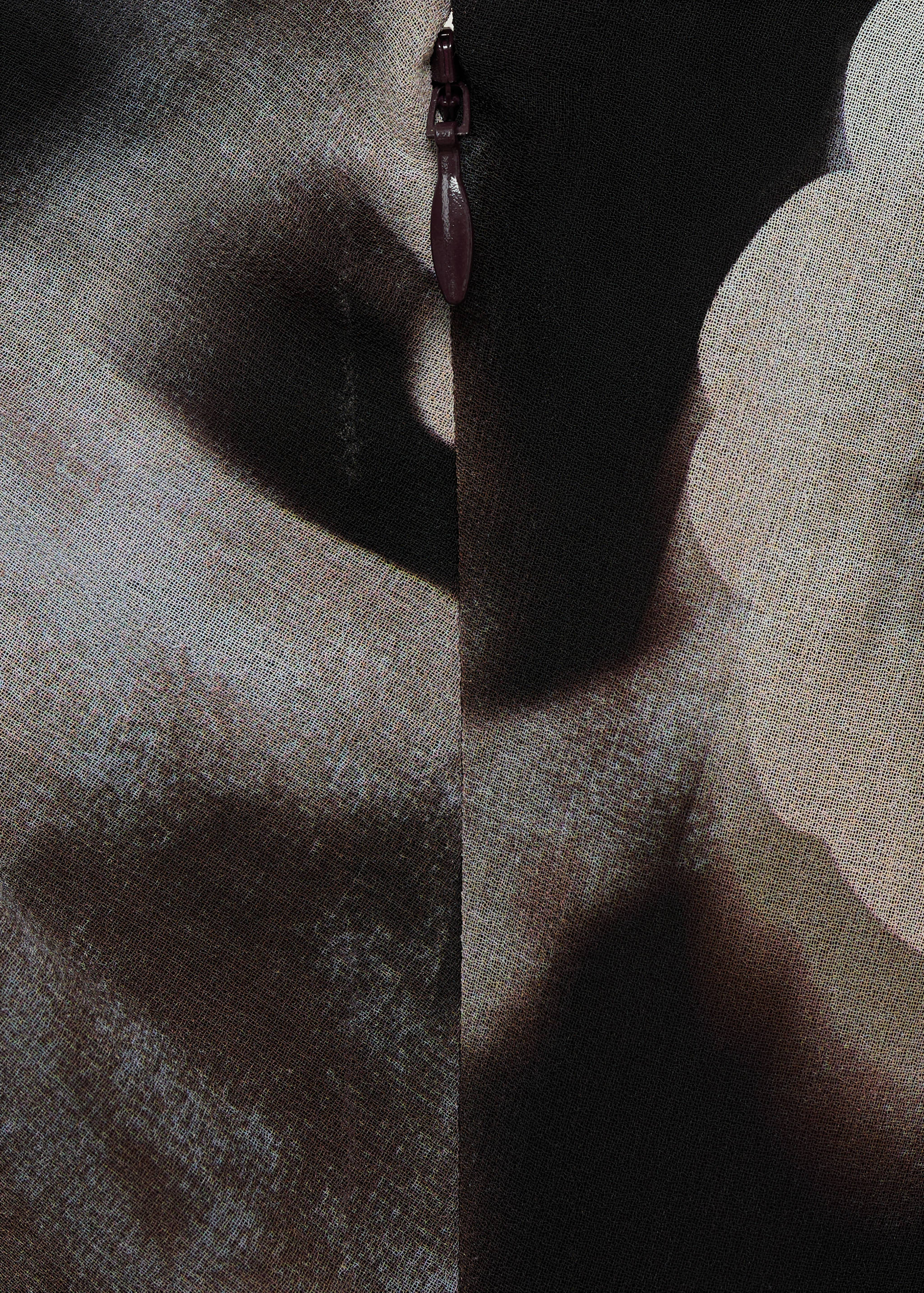 Robe drapée avec imprimé fleuri - Détail de l'article 0